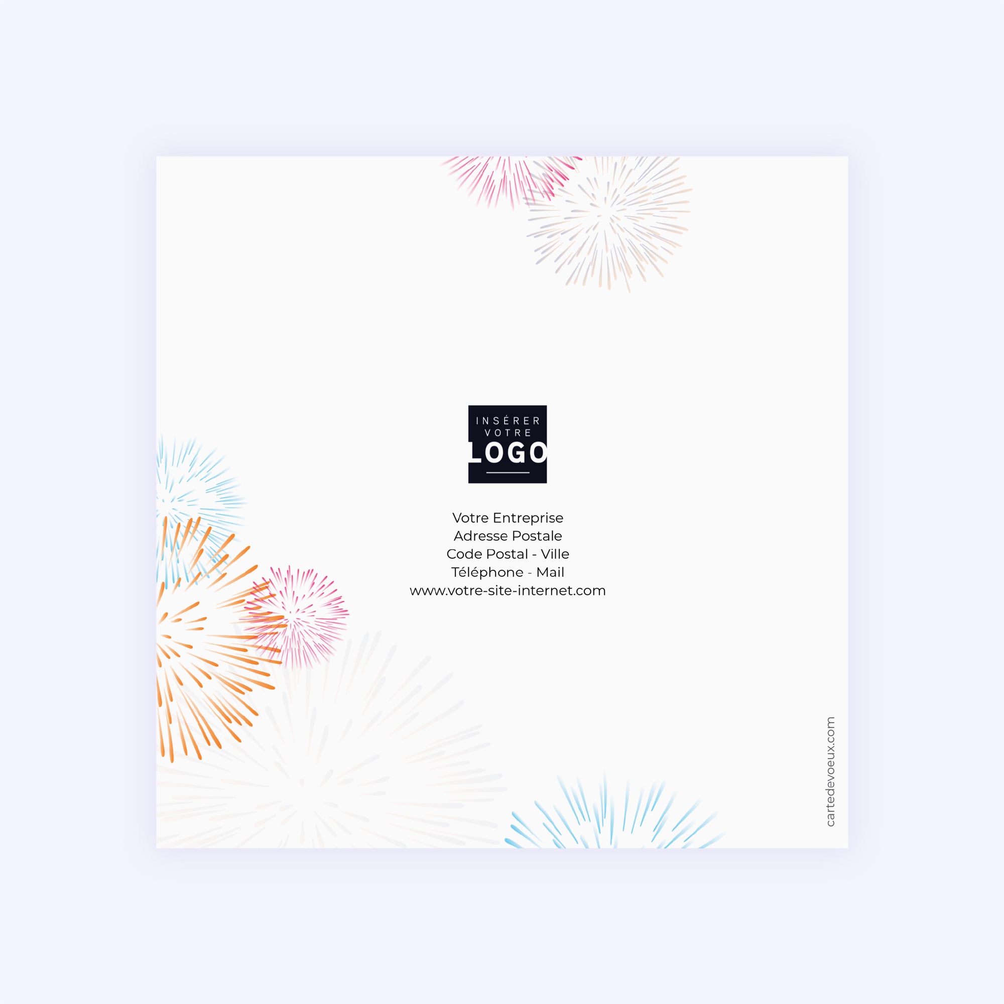 Fireworks | Vœux professionnels • Carte de voeux photo N° 3