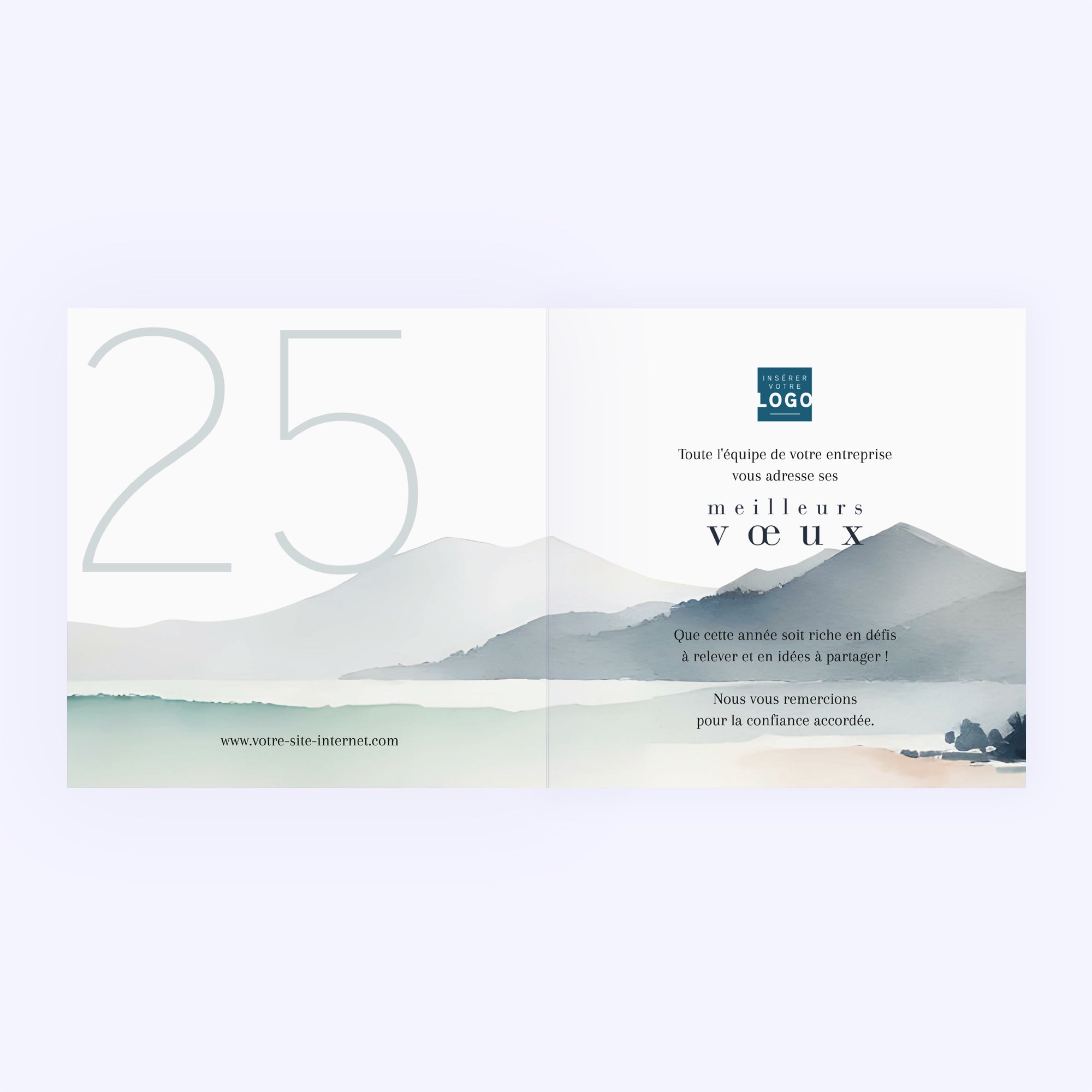 Rosée du lac | Vœux professionnels • Carte de voeux photo N° 2