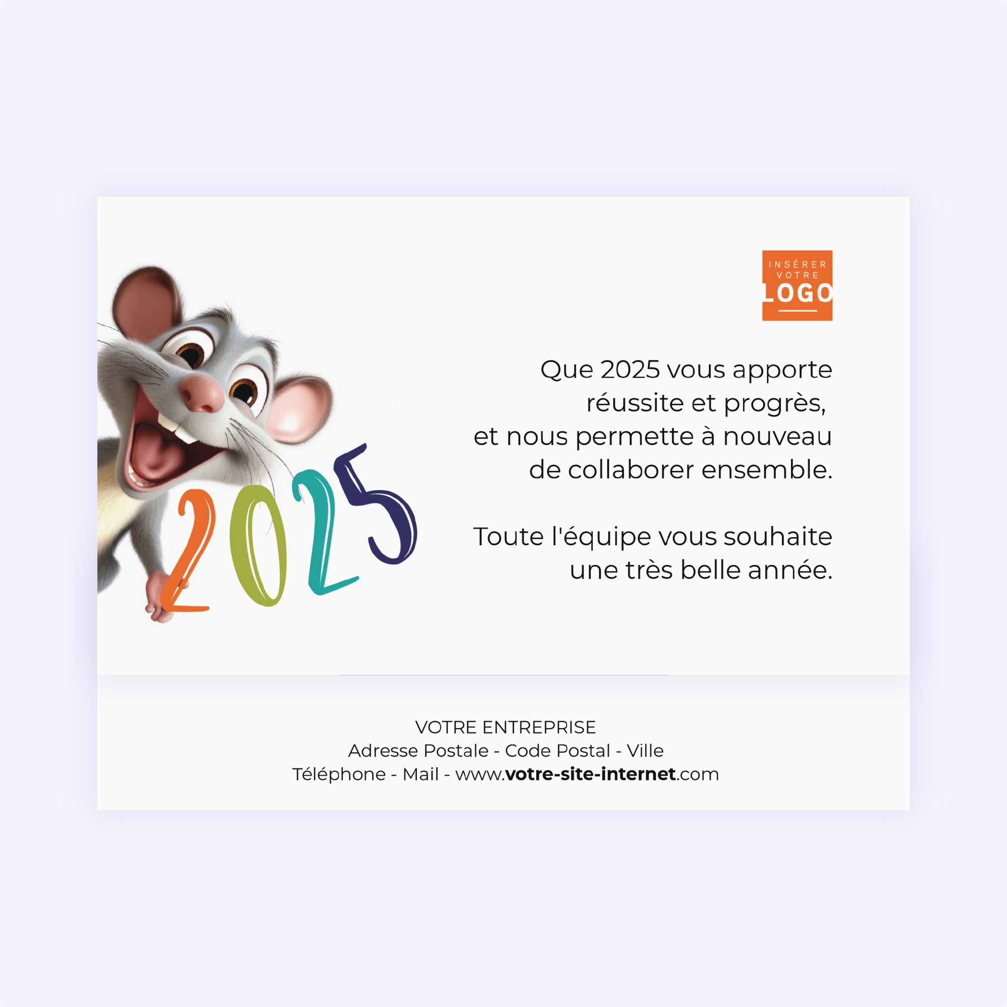 Souris | Vœux professionnels • Carte chocolats photo N° 4