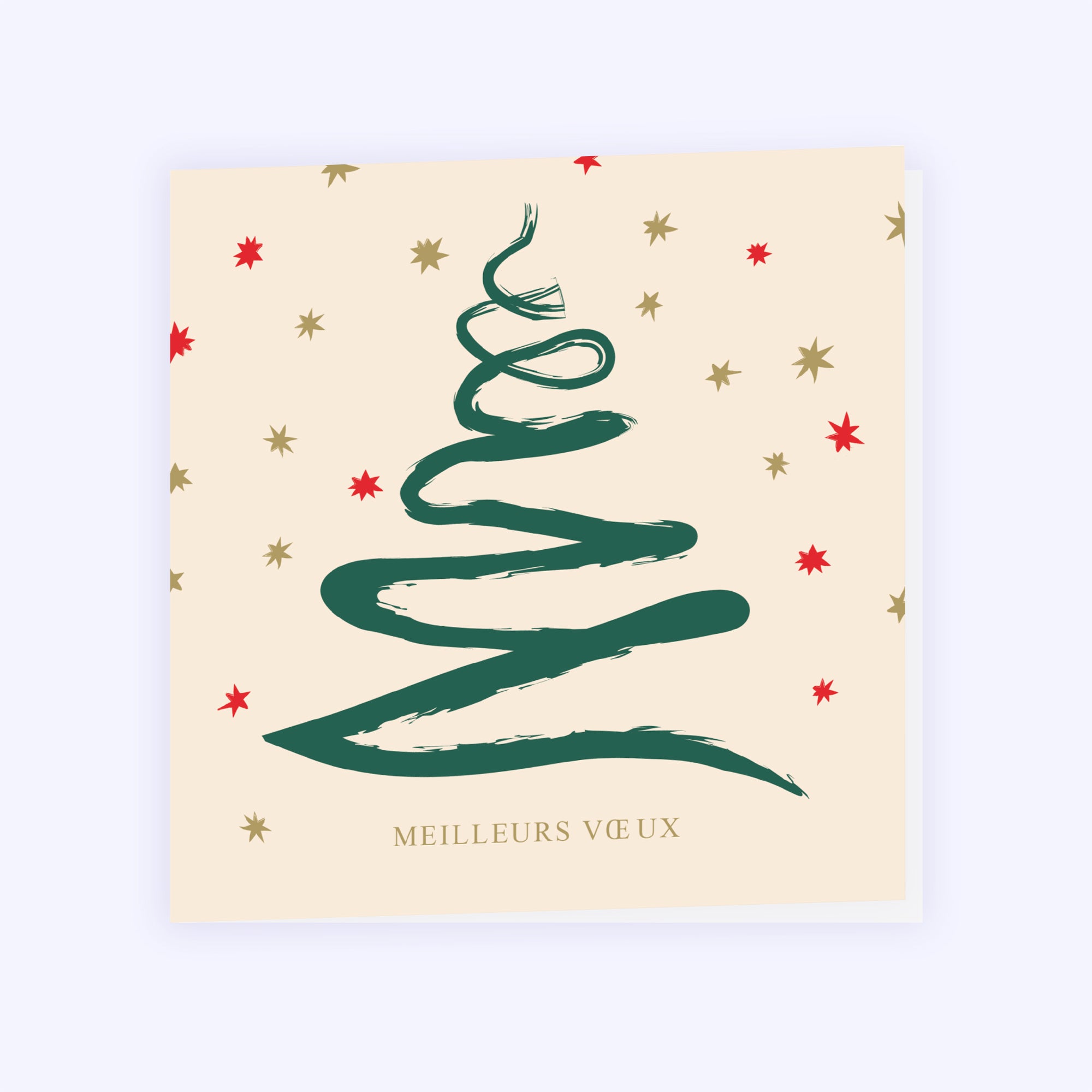 Sapin à la main | Vœux professionnels • Carte de voeux photo N° 1