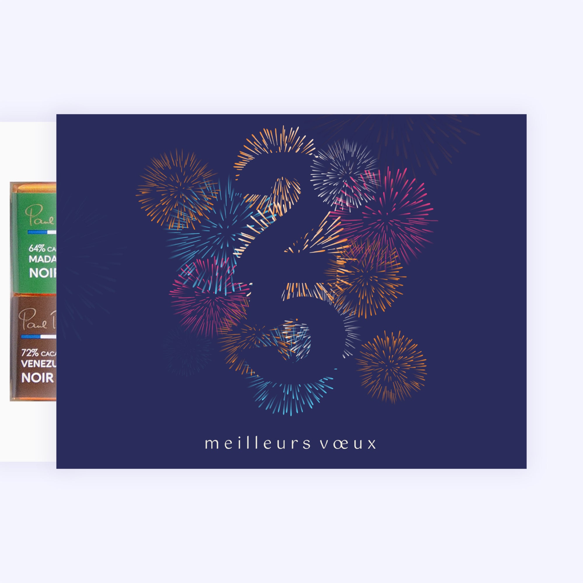 Fireworks | Vœux professionnels • Carte chocolats photo N° 1