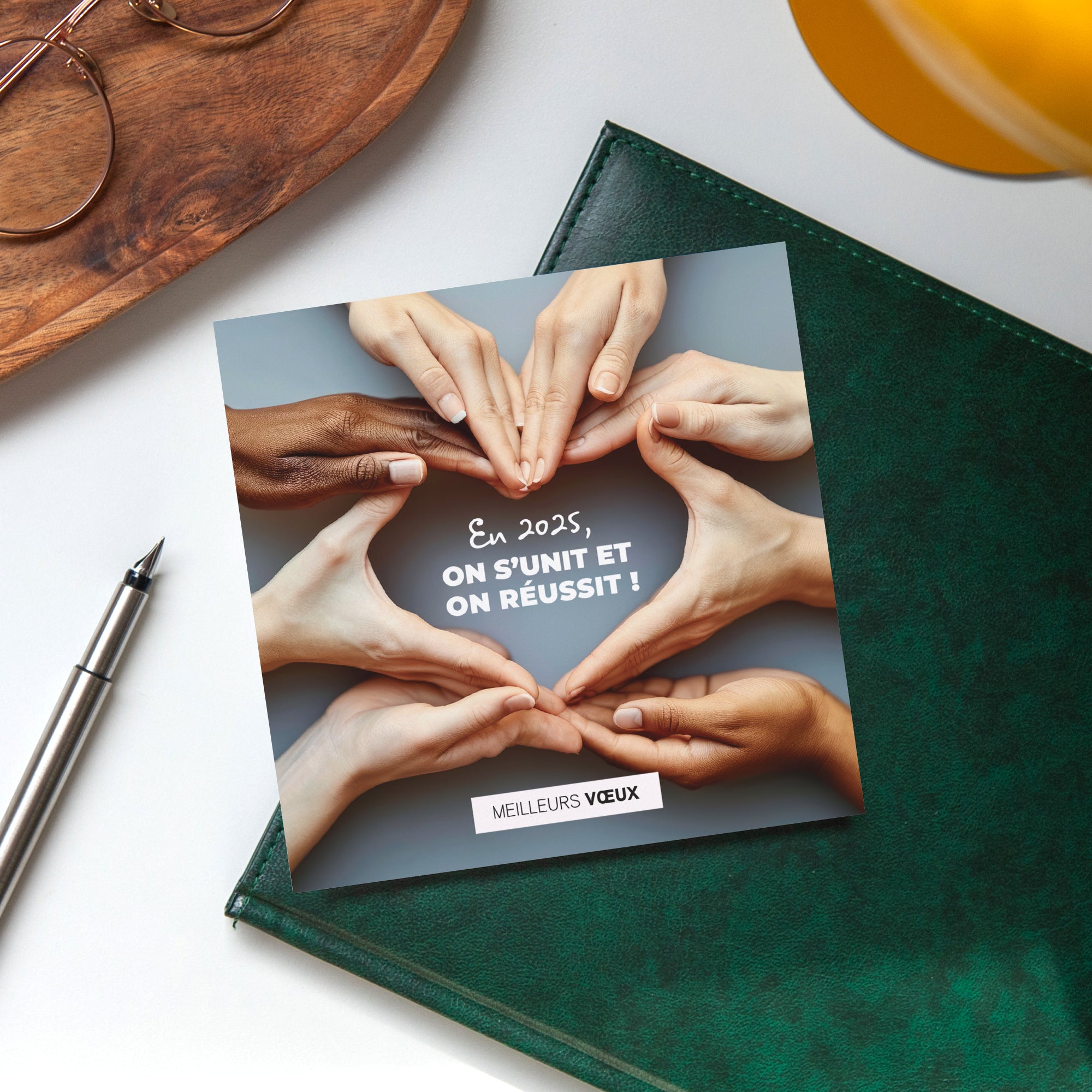Réussir ensemble | Vœux professionnels • Carte de voeux photo N° 4