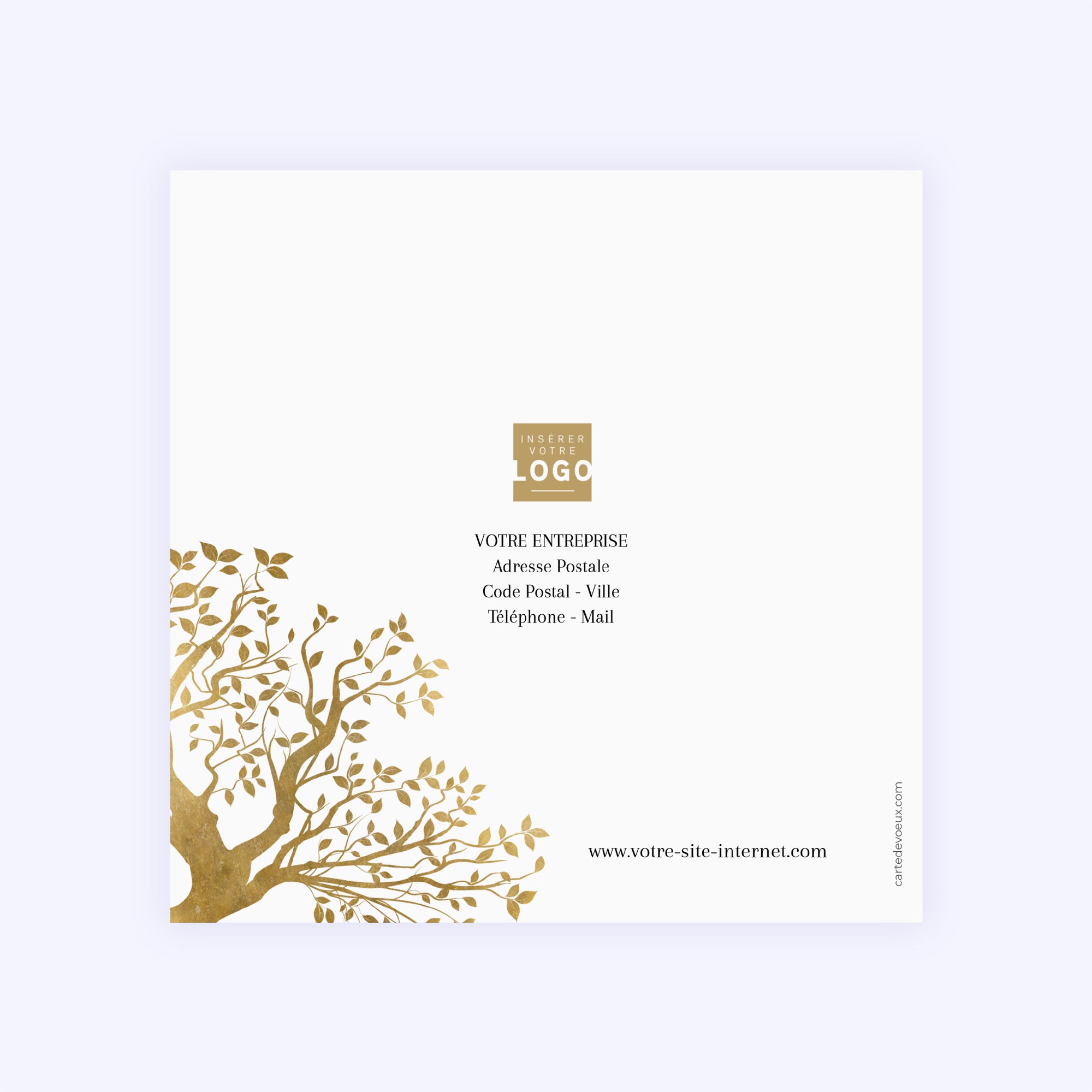 Branches Dorées | Vœux professionnels • Carte de voeux photo N° 3