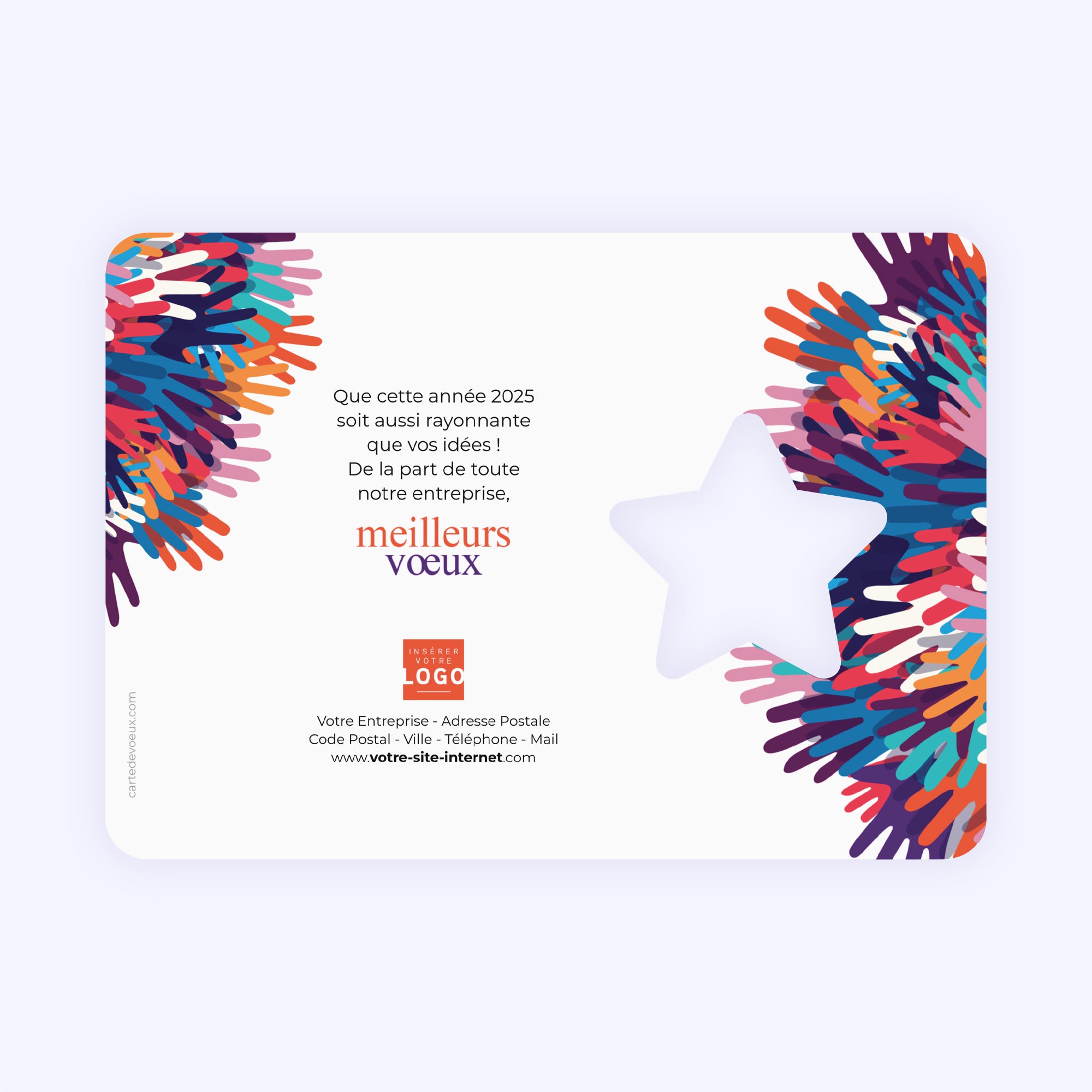Tous avec moi | Vœux professionnels • Carte de voeux photo N° 2