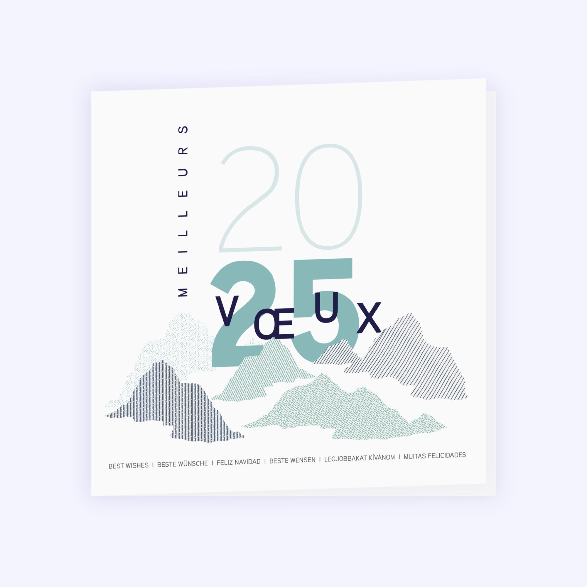 Reliefs graphiques | Vœux professionnels • Carte de voeux photo N° 1