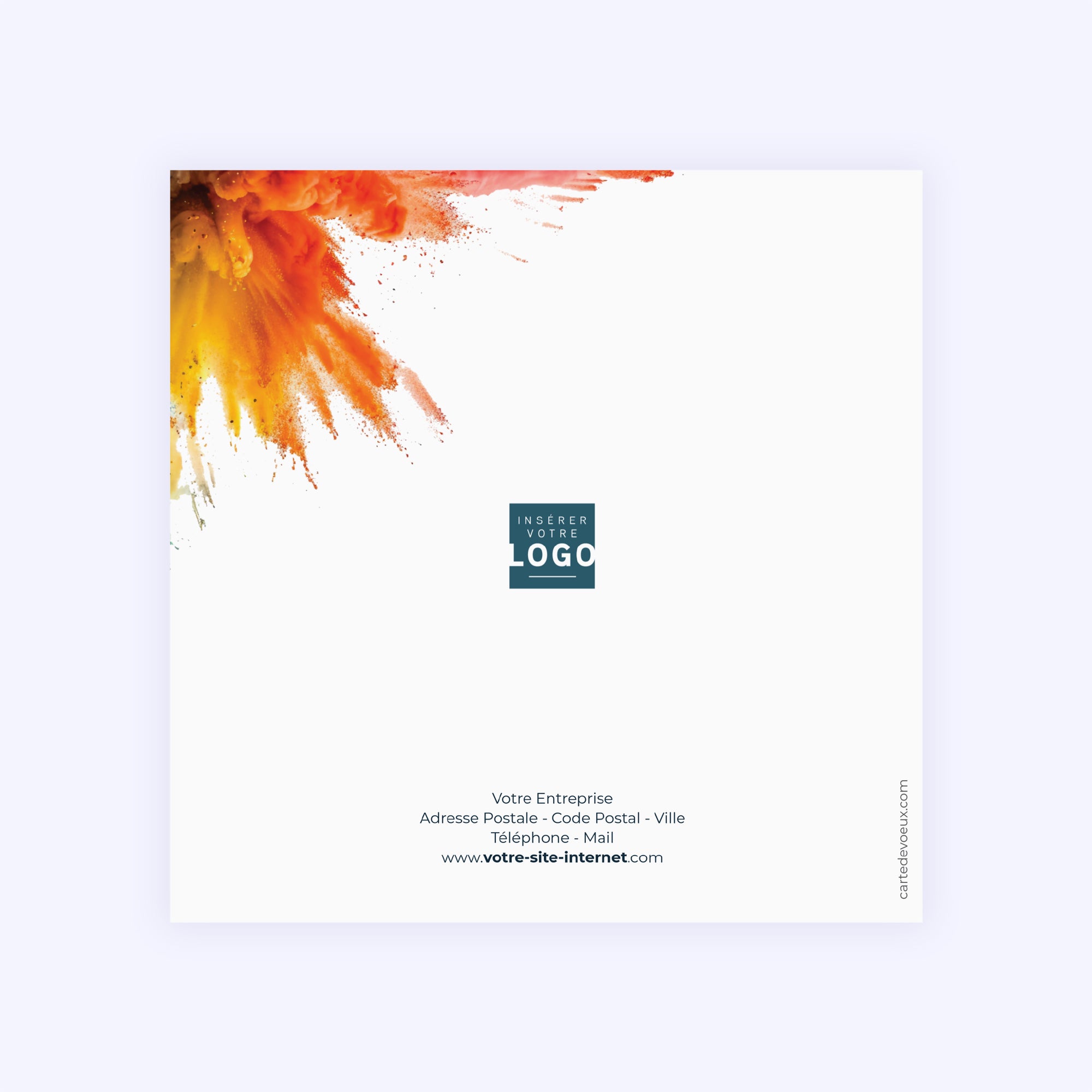 Poudre colorée | Vœux professionnels • Carte de voeux photo N° 3