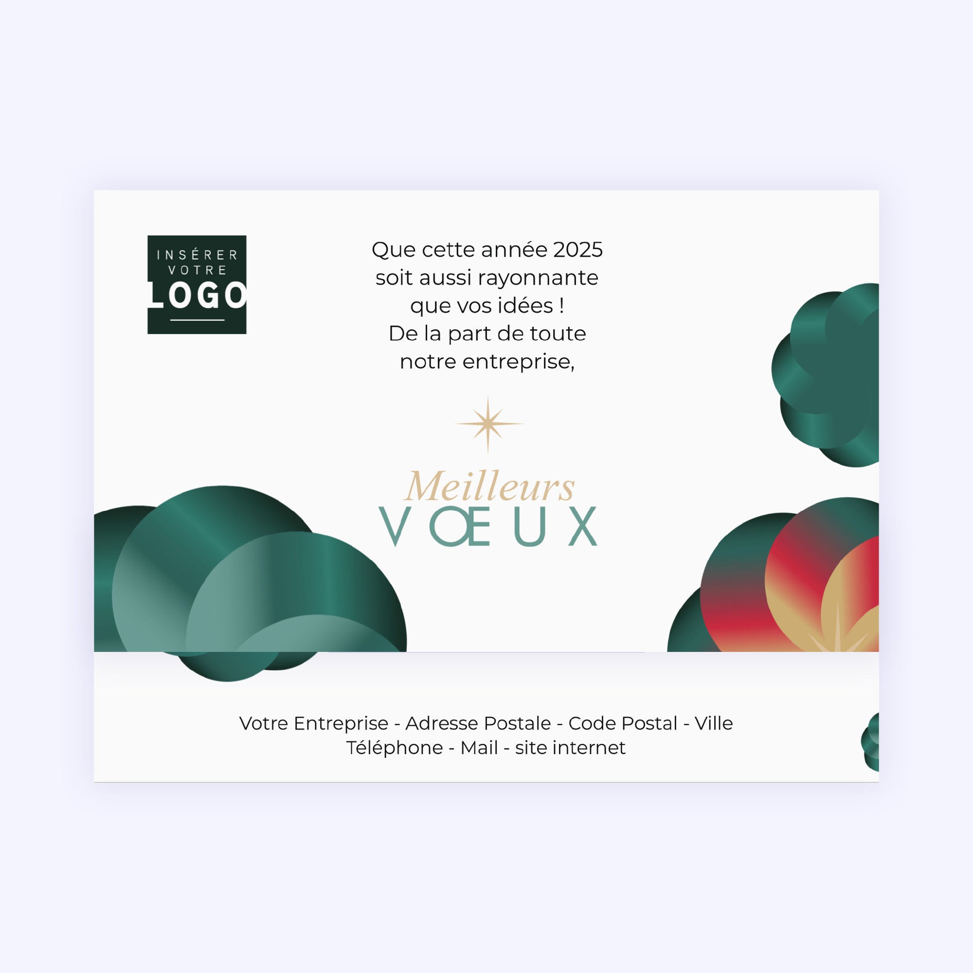 Rosace | Vœux professionnels • Carte chocolats photo N° 4