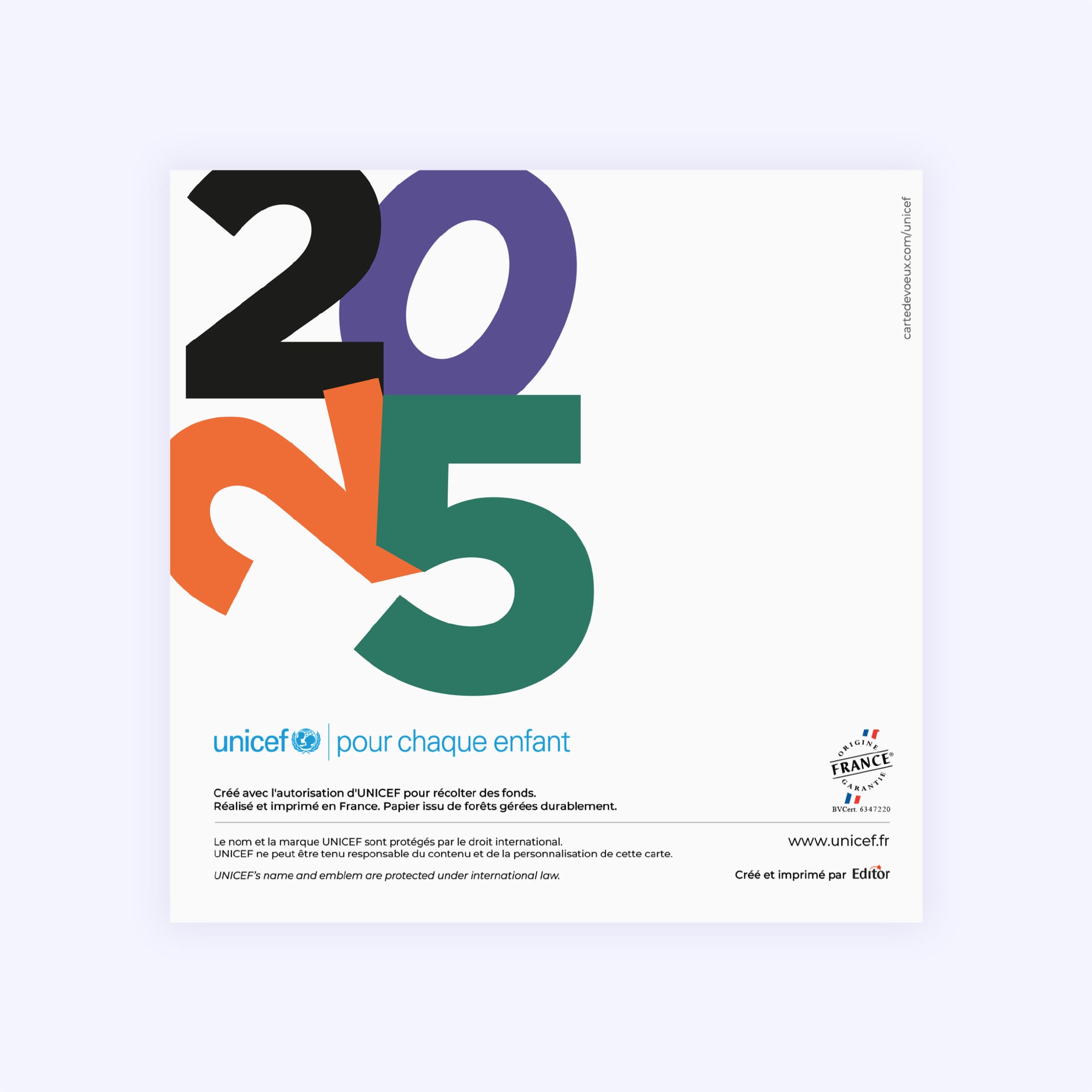Année graphique | Vœux professionnels • Carte de voeux photo N° 3
