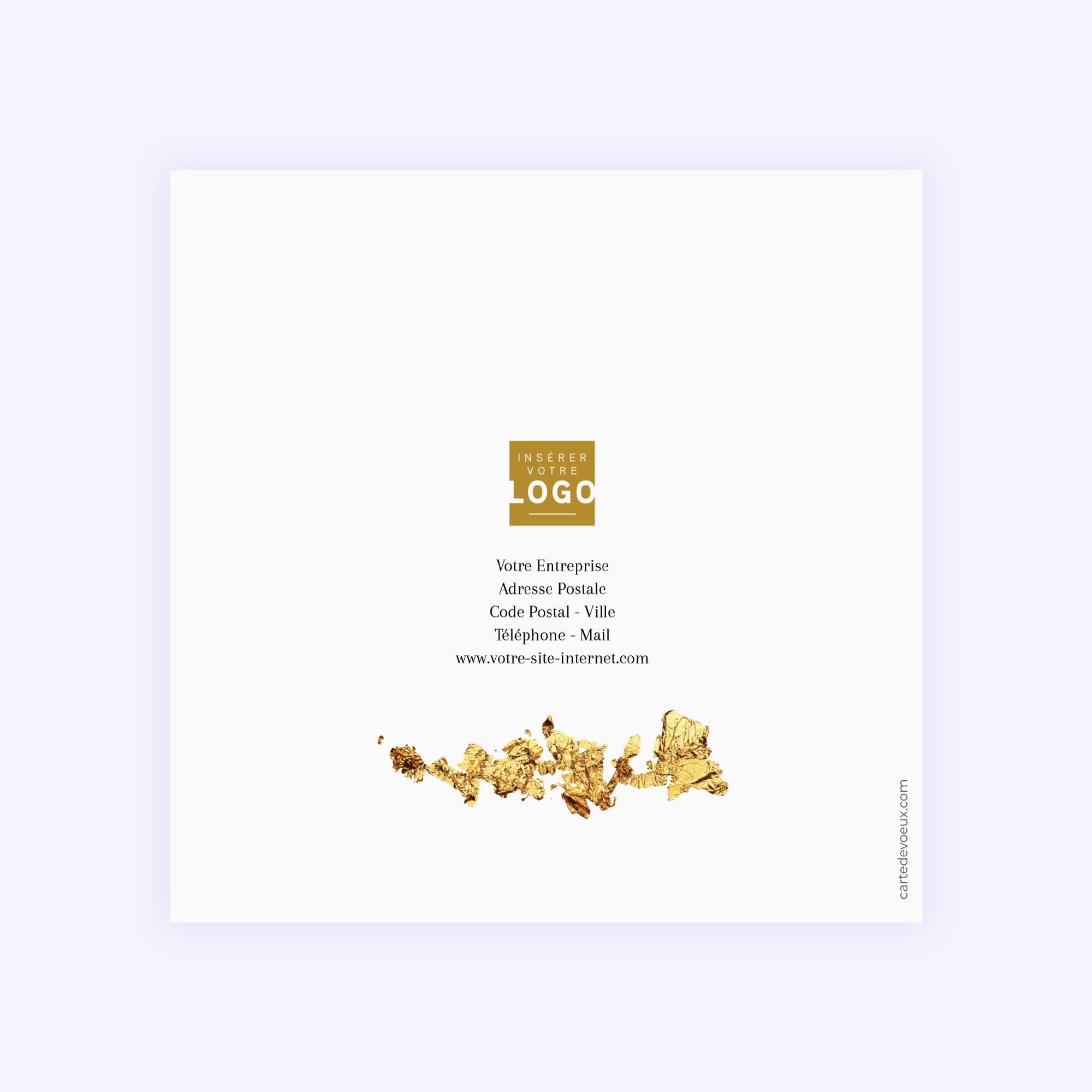Feuille d'or | Vœux professionnels • Carte de voeux photo N° 3