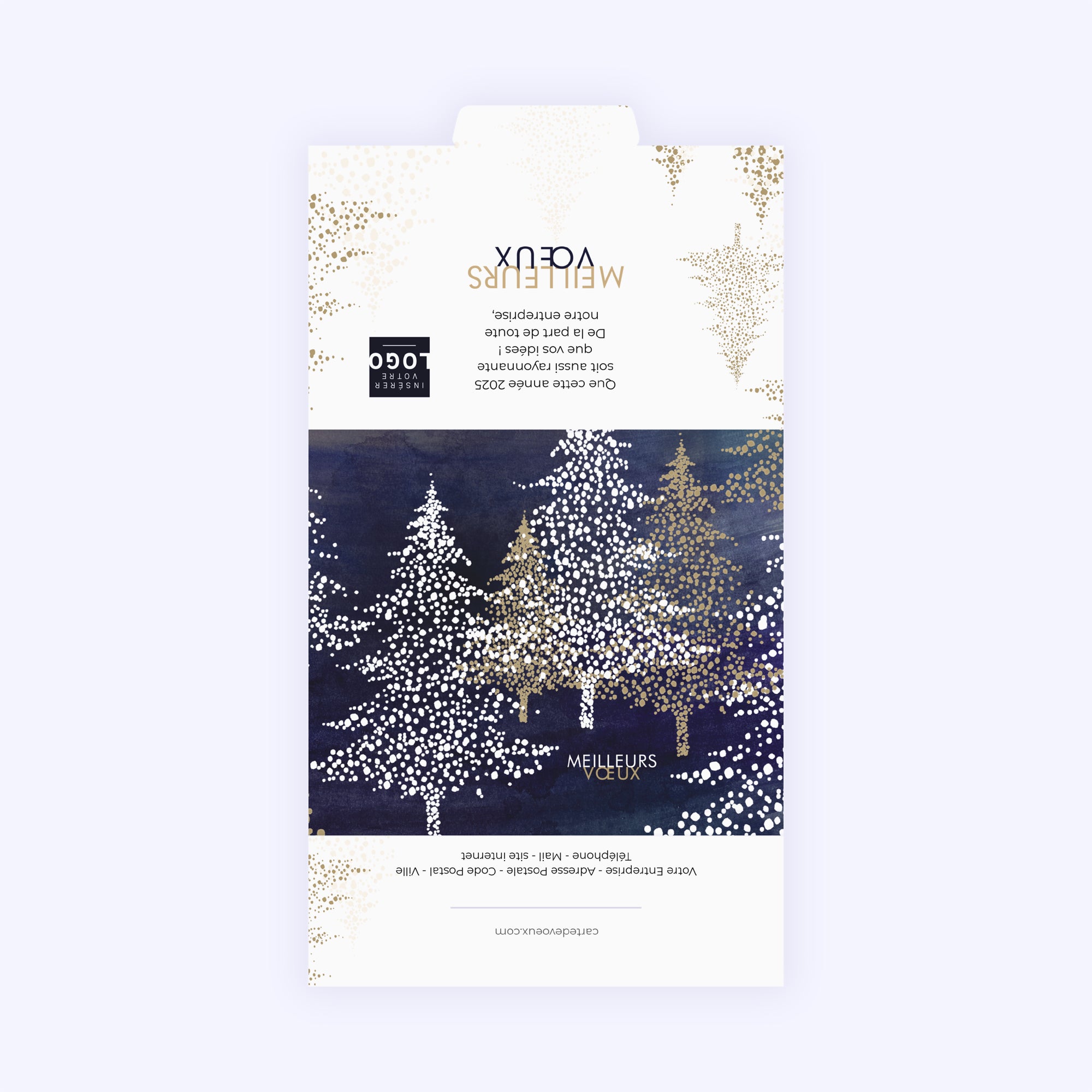 Forêt étincelante | Vœux professionnels • Carte chocolats photo N° 3