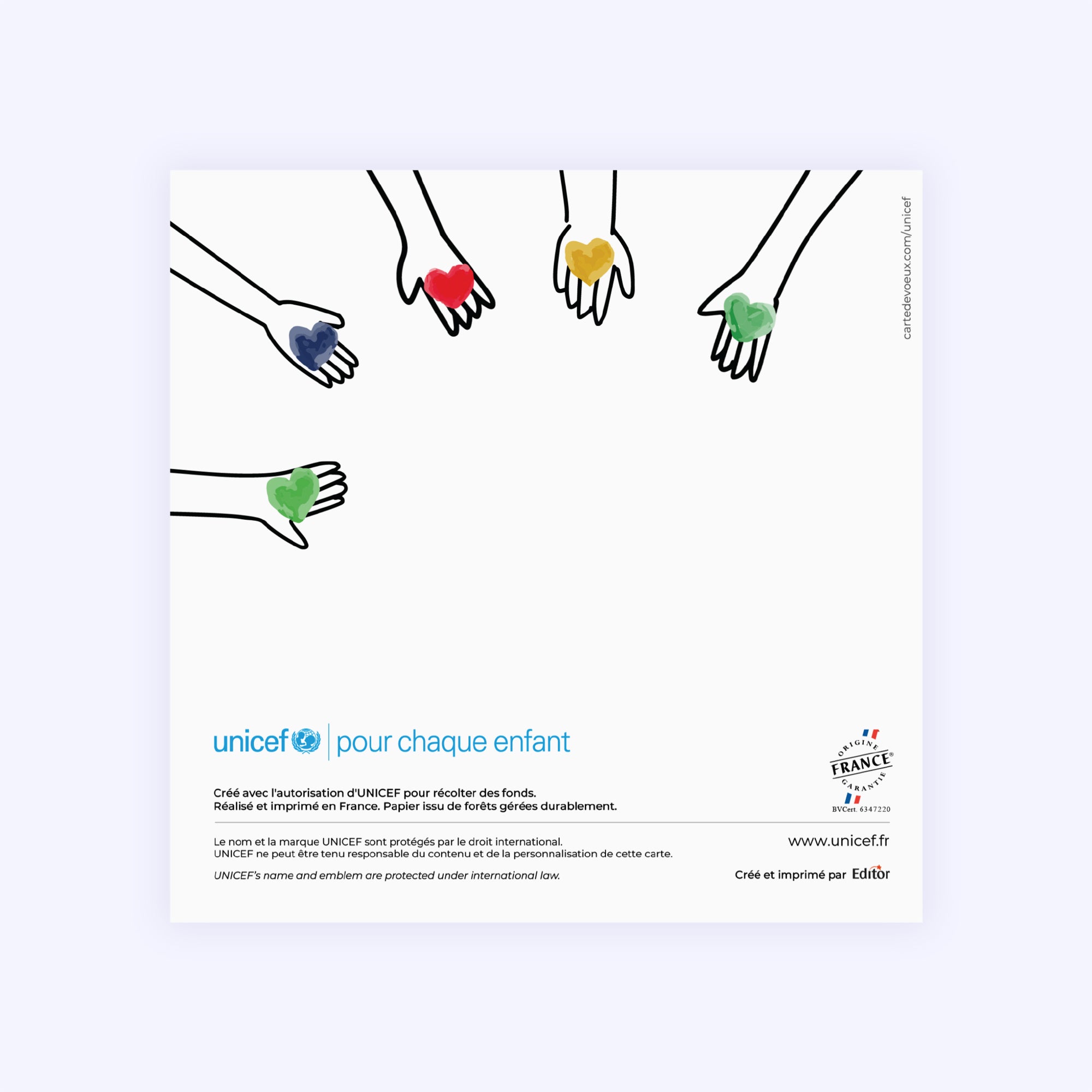 Solidarité | Vœux professionnels • Carte de voeux photo N° 3