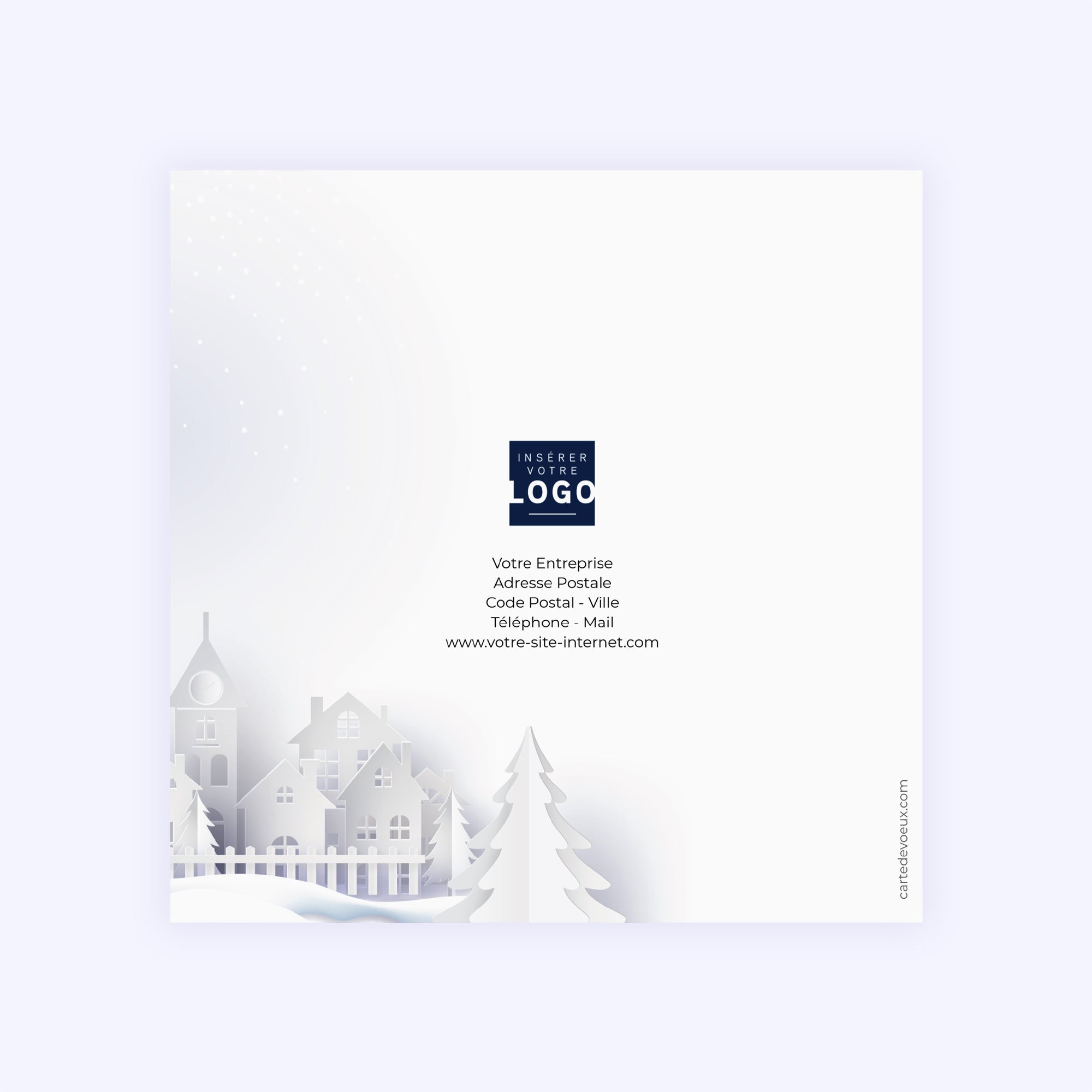 Village enneigé | Vœux professionnels • Carte de voeux photo N° 3
