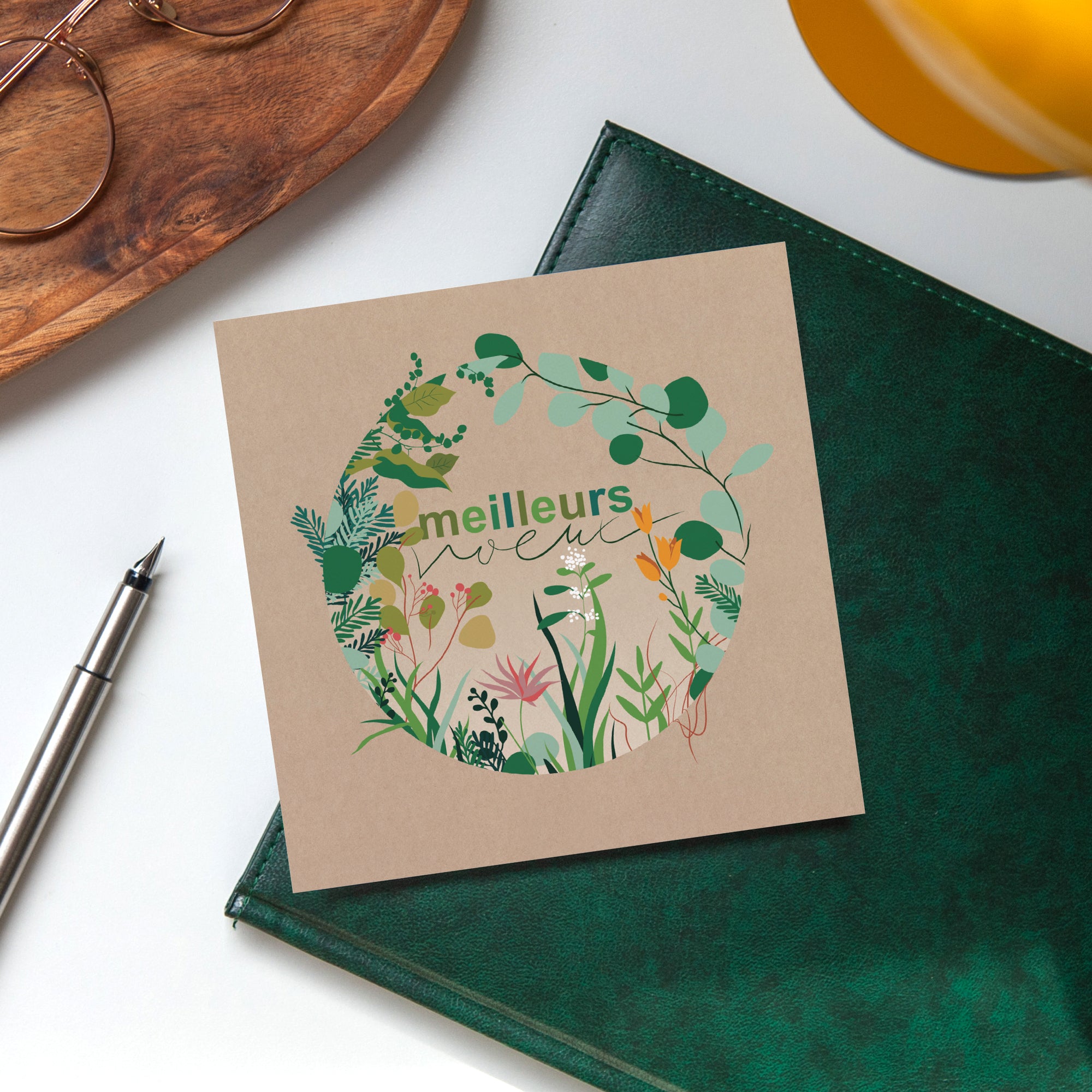 Sphère végétale | Vœux professionnels • Carte de voeux photo N° 4