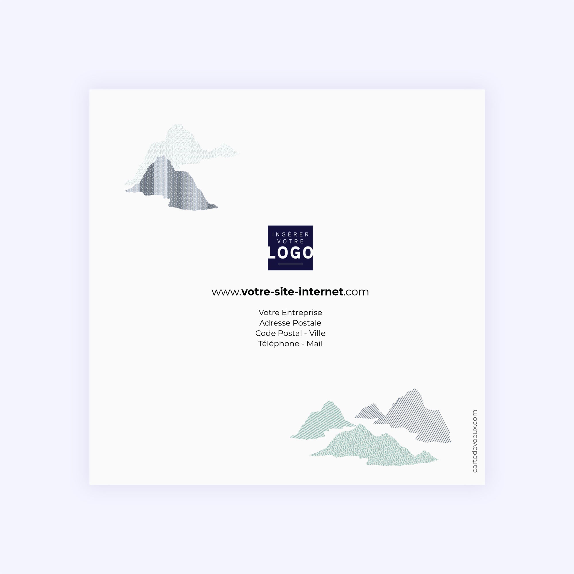 Reliefs graphiques | Vœux professionnels • Carte de voeux photo N° 3