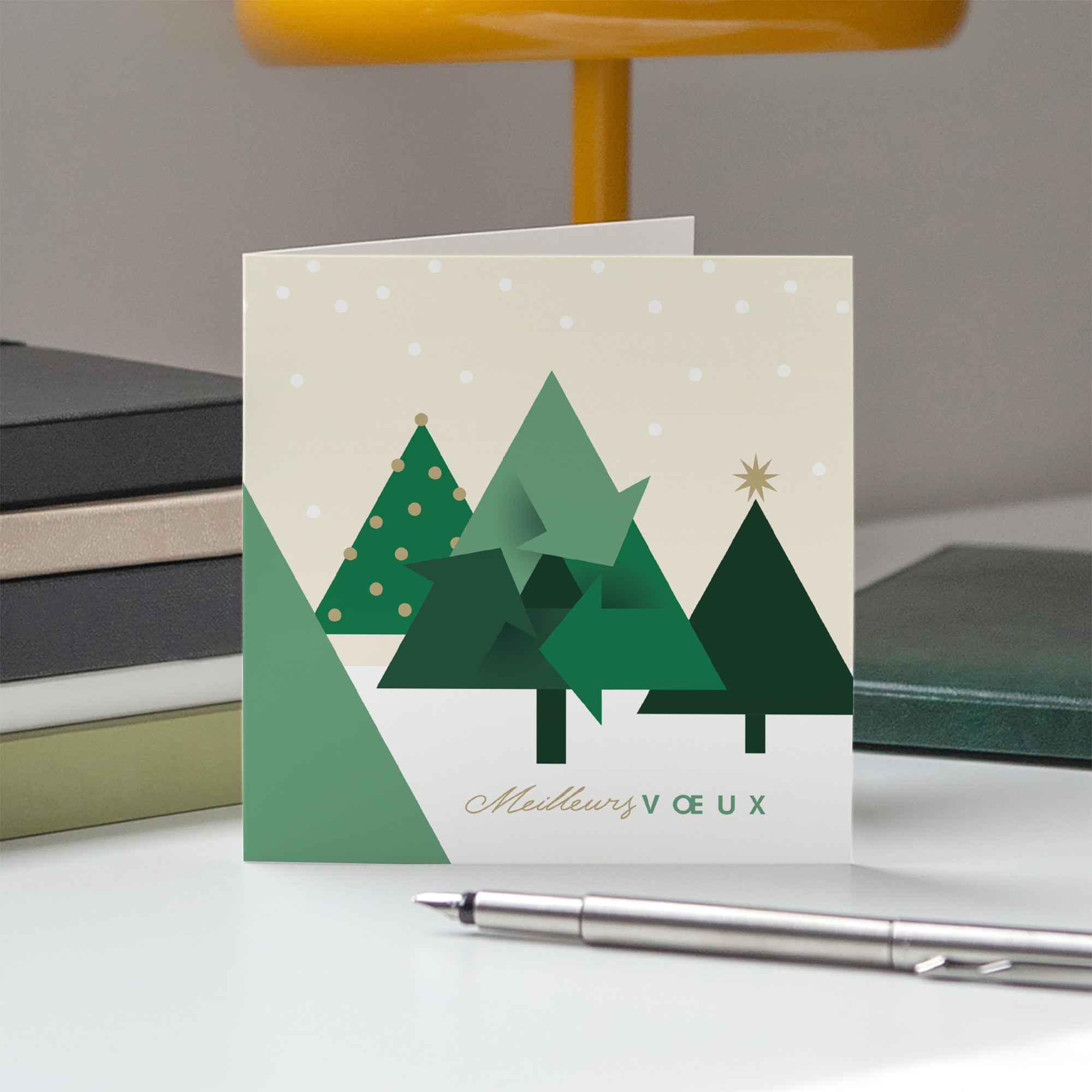 Sapin vert | Vœux professionnels • Carte de voeux photo N° 5