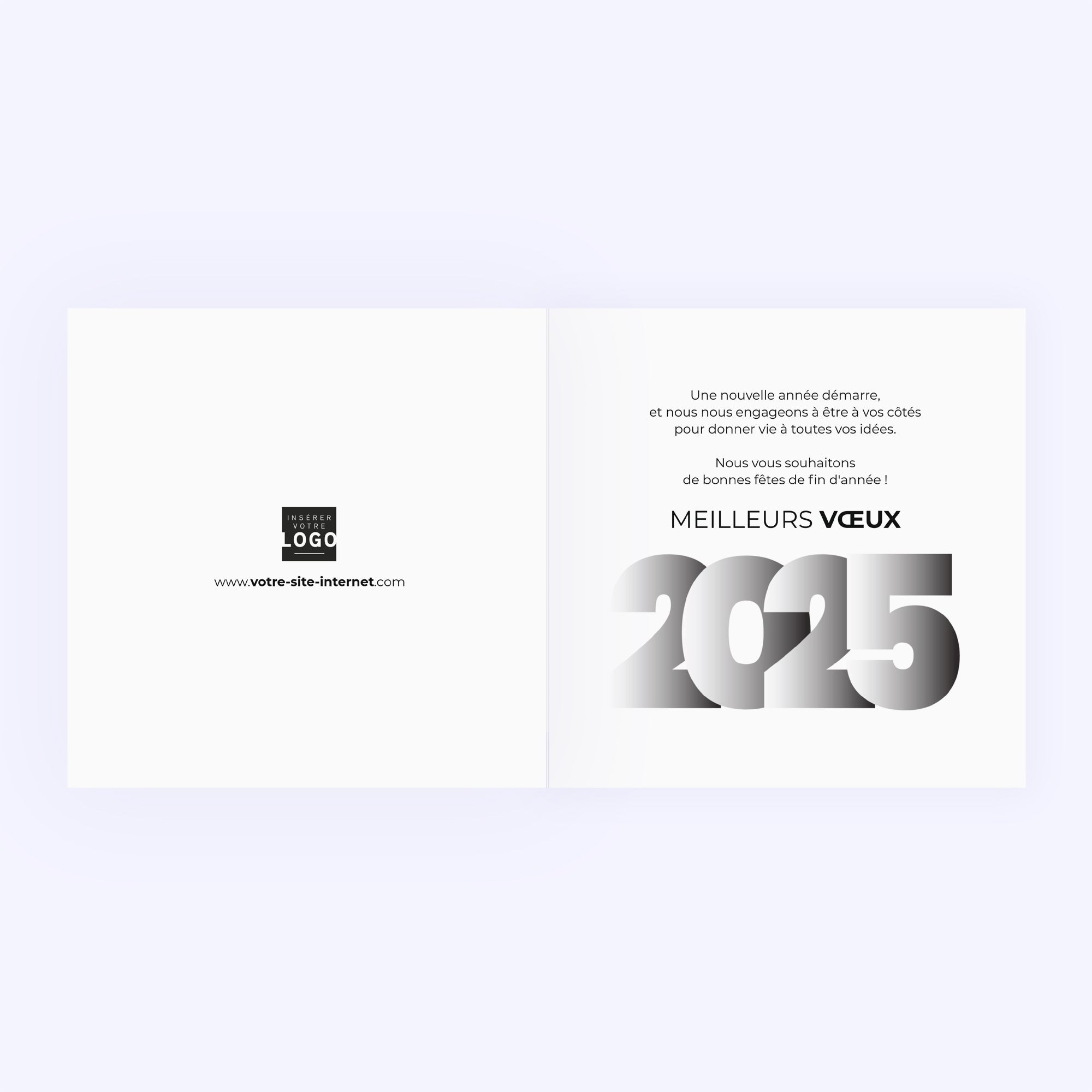 Pages ouvertes | Vœux professionnels • Carte de voeux photo N° 2
