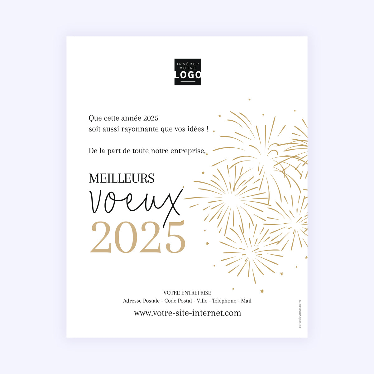 Etincelles | Vœux professionnels • Carte virtuelle photo N° 1
