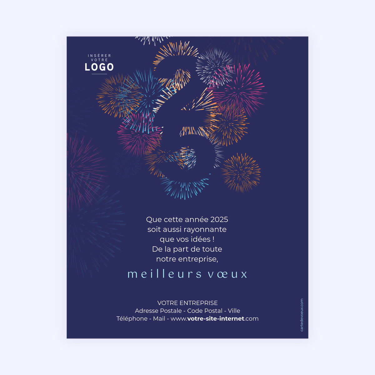 Fireworks | Vœux professionnels • Carte virtuelle photo N° 1