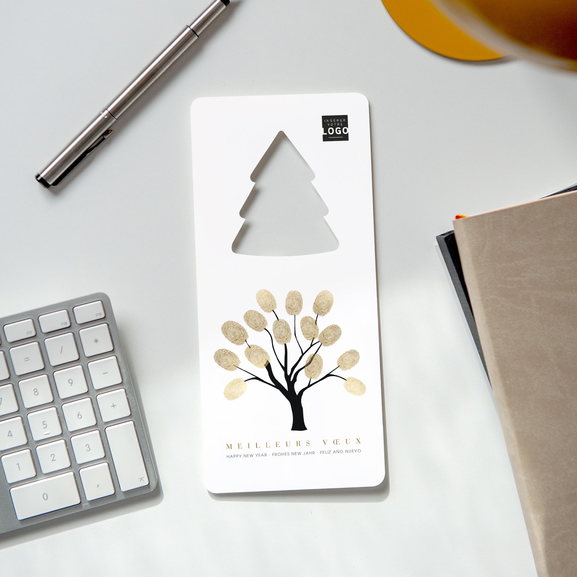 Feuilles d'Or | Vœux professionnels • Carte de voeux photo N° 4