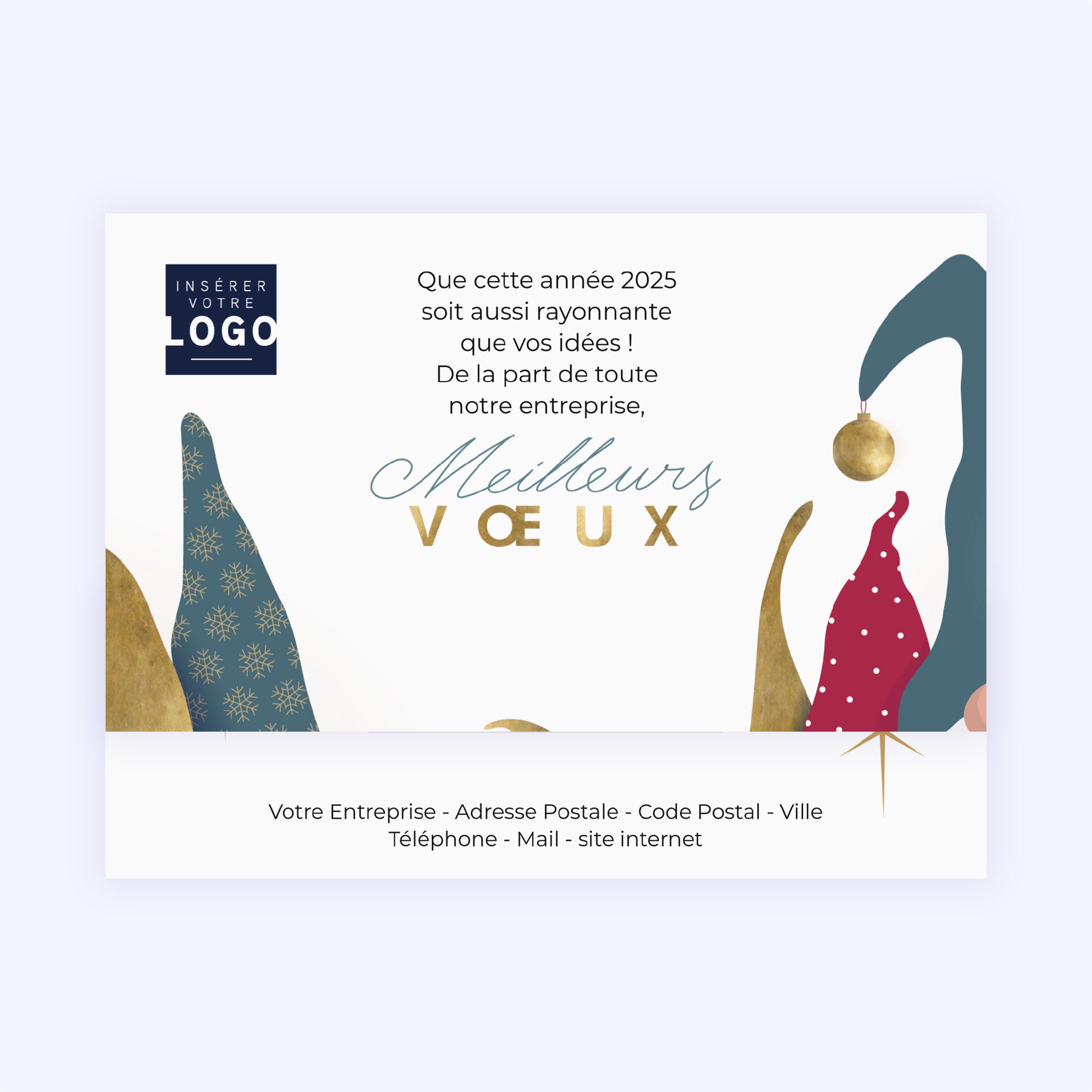Gnomes de Noël | Vœux professionnels • Carte chocolats photo N° 3