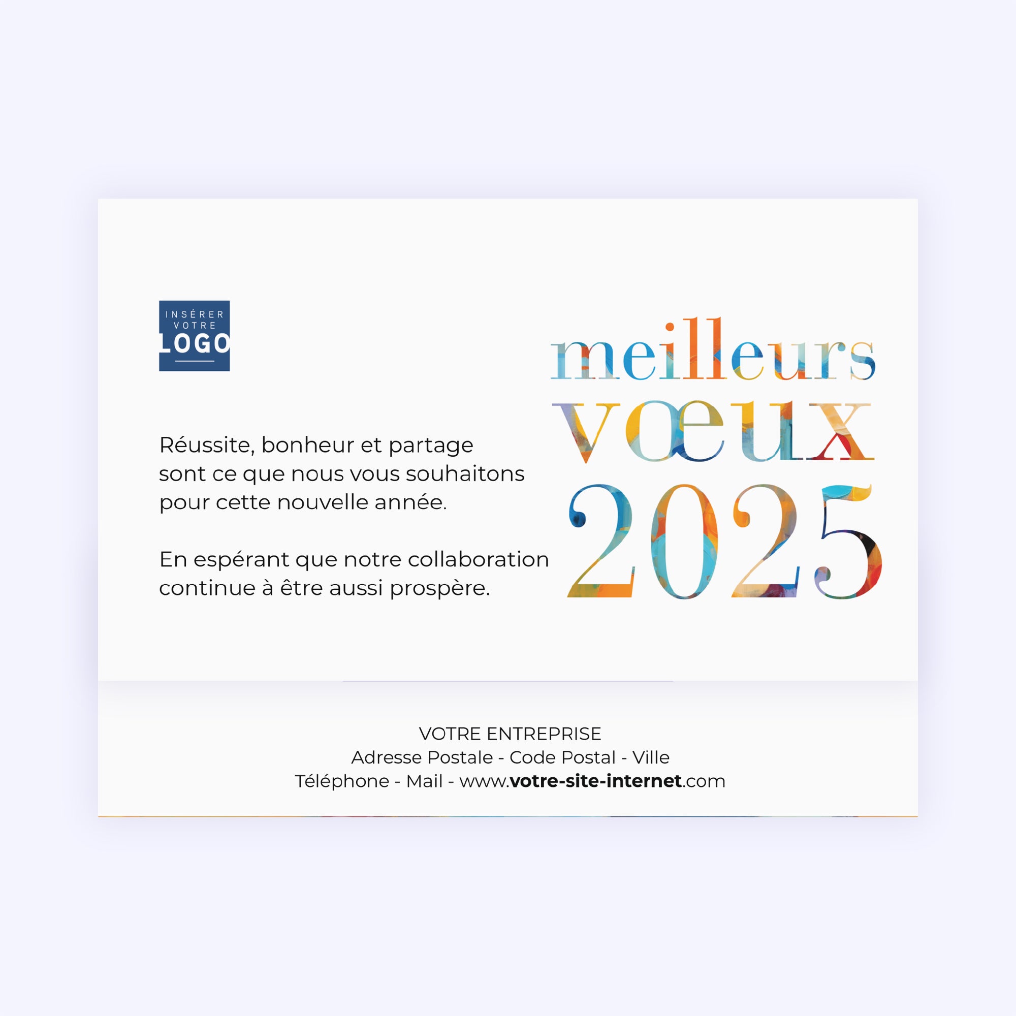 Peinture artistique | Vœux professionnels • Carte chocolats photo N° 4