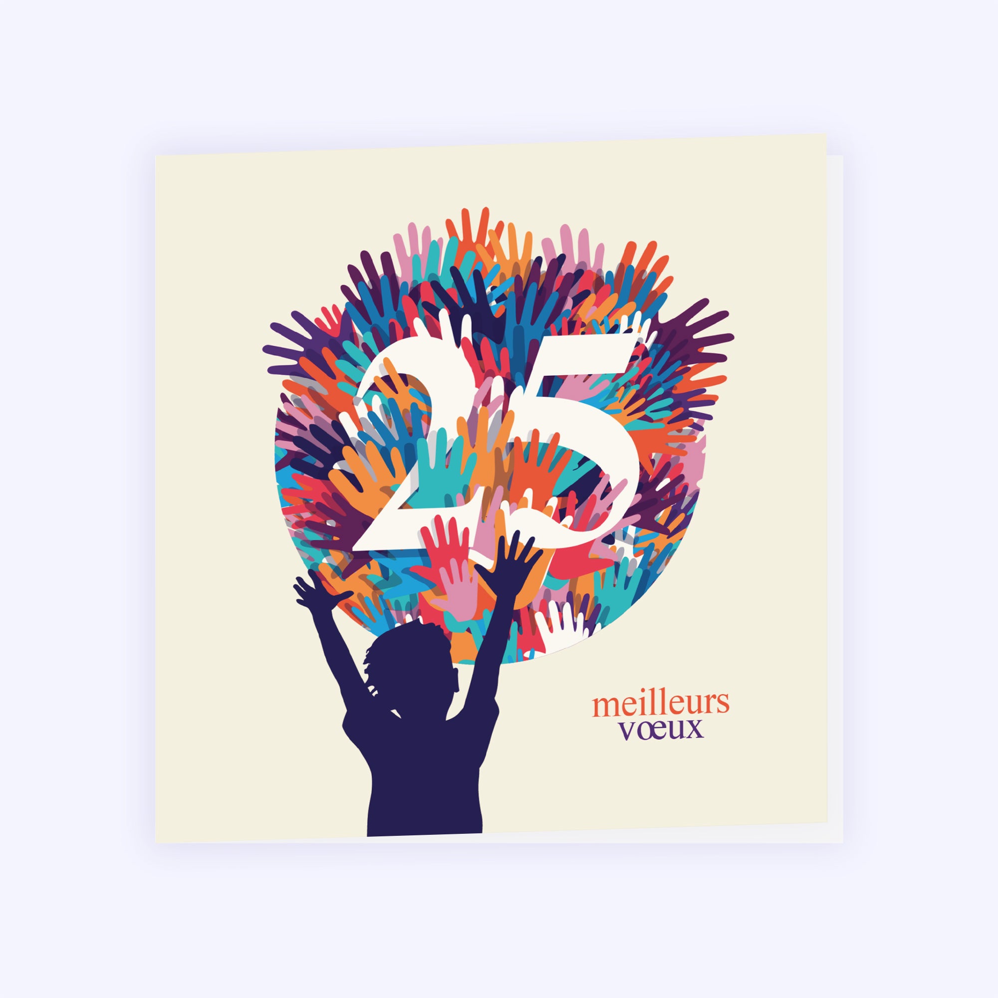 Tous avec moi | Vœux professionnels • Carte de voeux photo N° 1