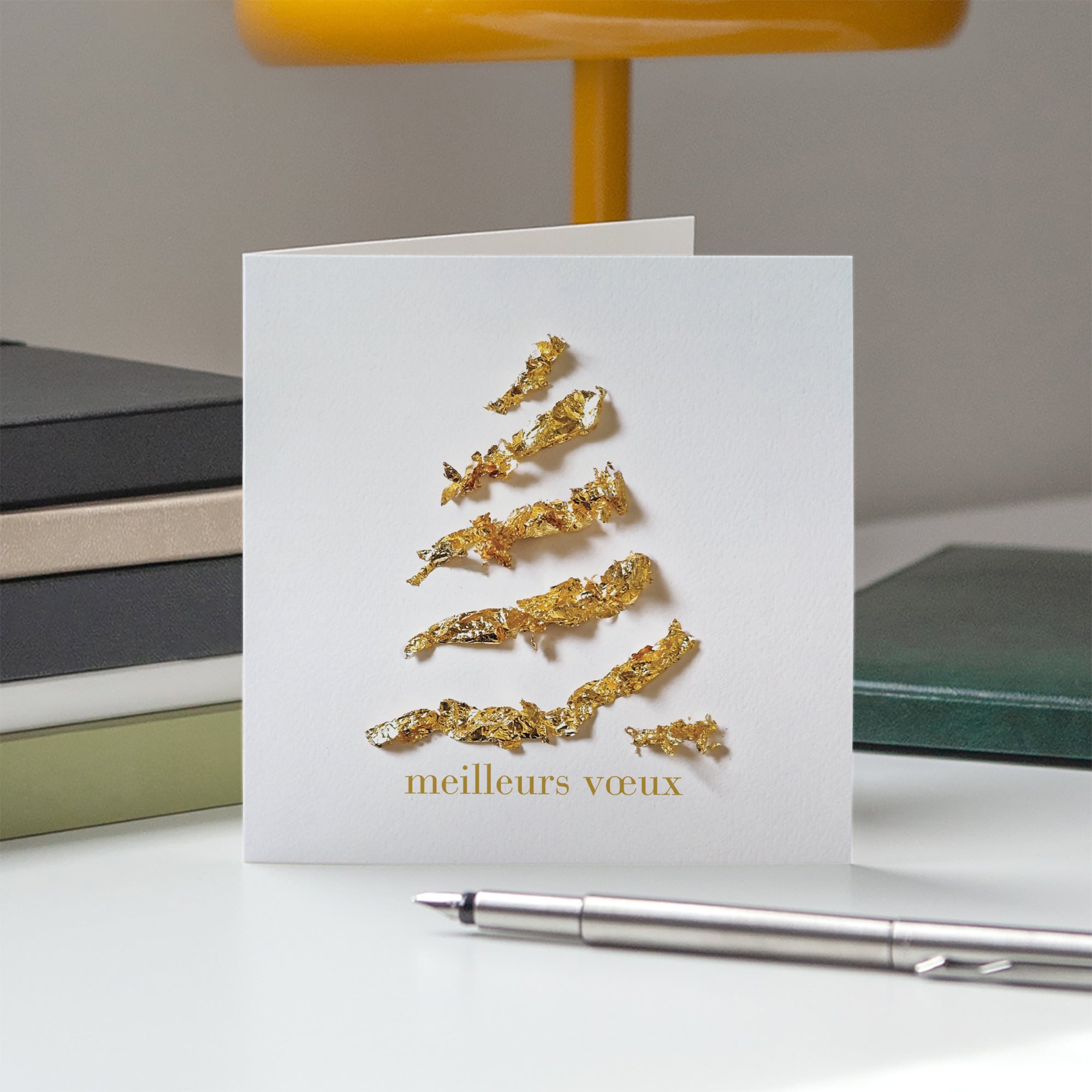 Feuille d'or | Vœux professionnels • Carte de voeux photo N° 5