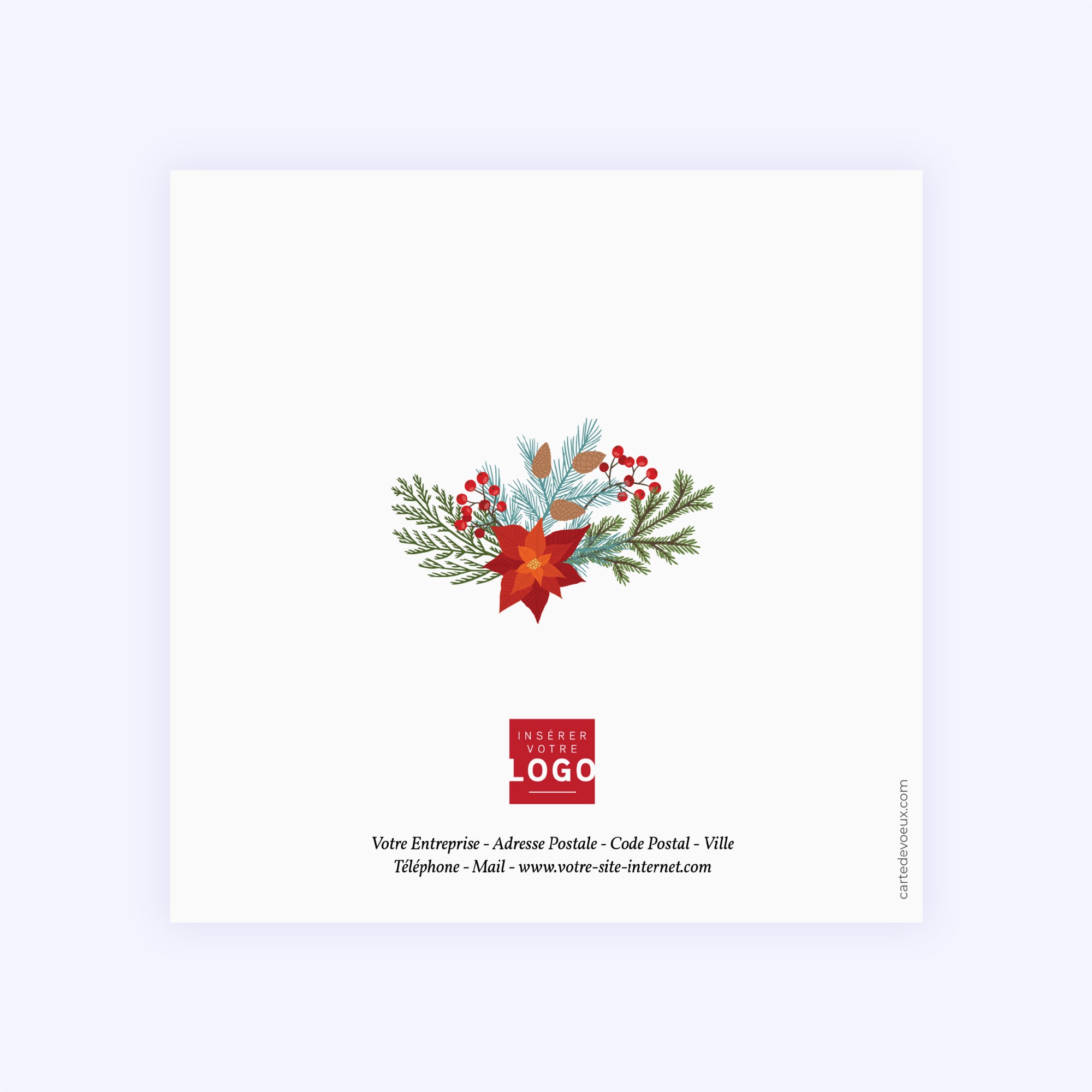 Christmas vegetal | Vœux professionnels • Carte de voeux photo N° 3