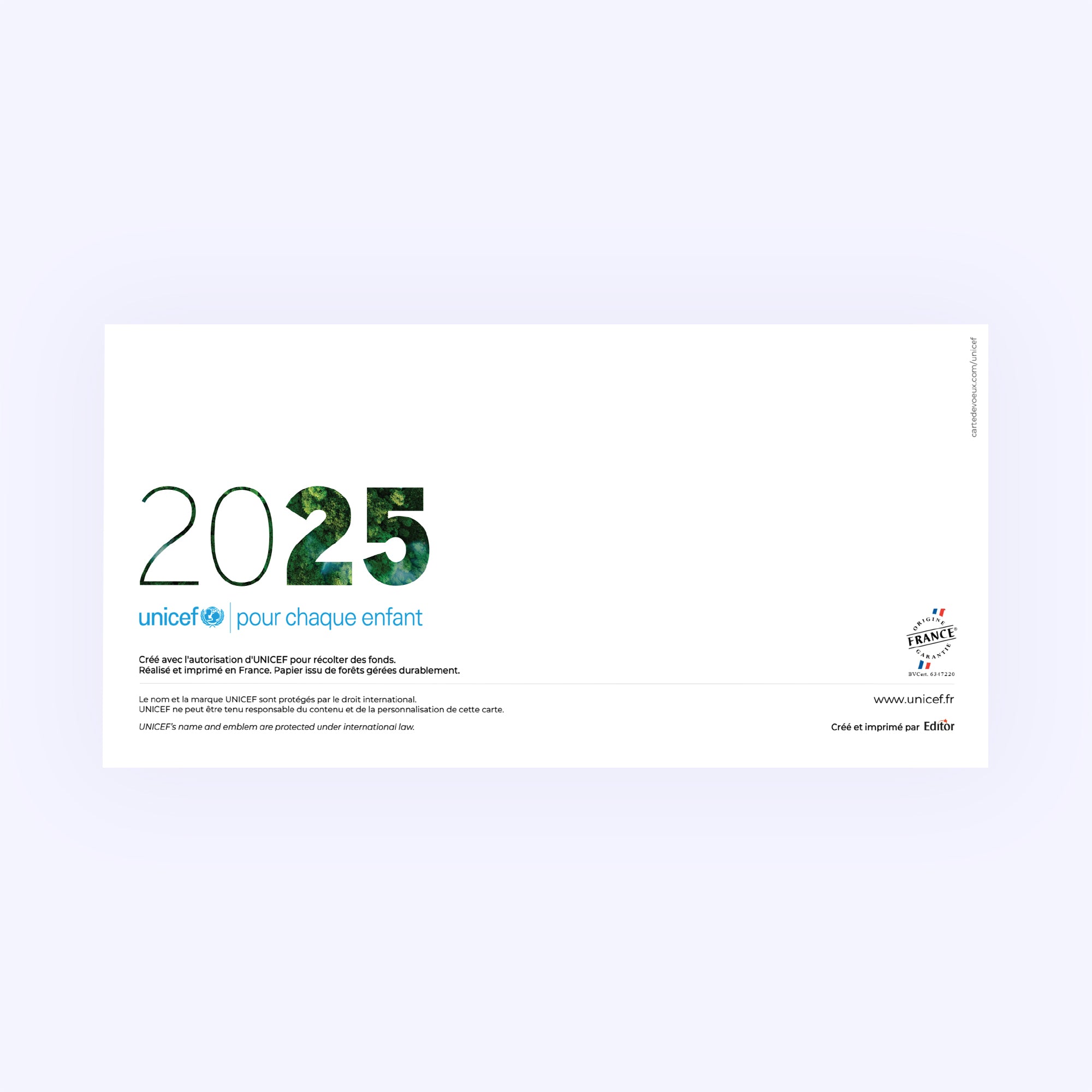 Planète verte | Vœux professionnels • Carte de voeux photo N° 3