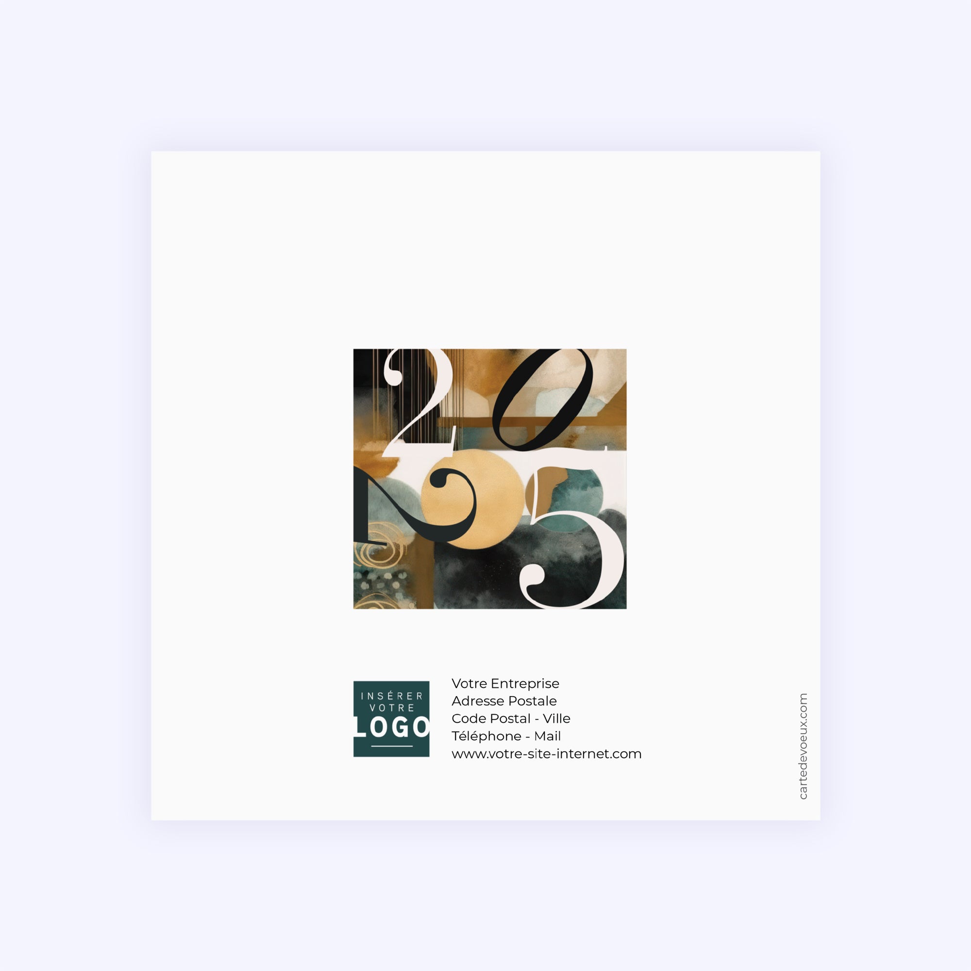 Formes abstraites | Vœux professionnels • Carte de voeux photo N° 3