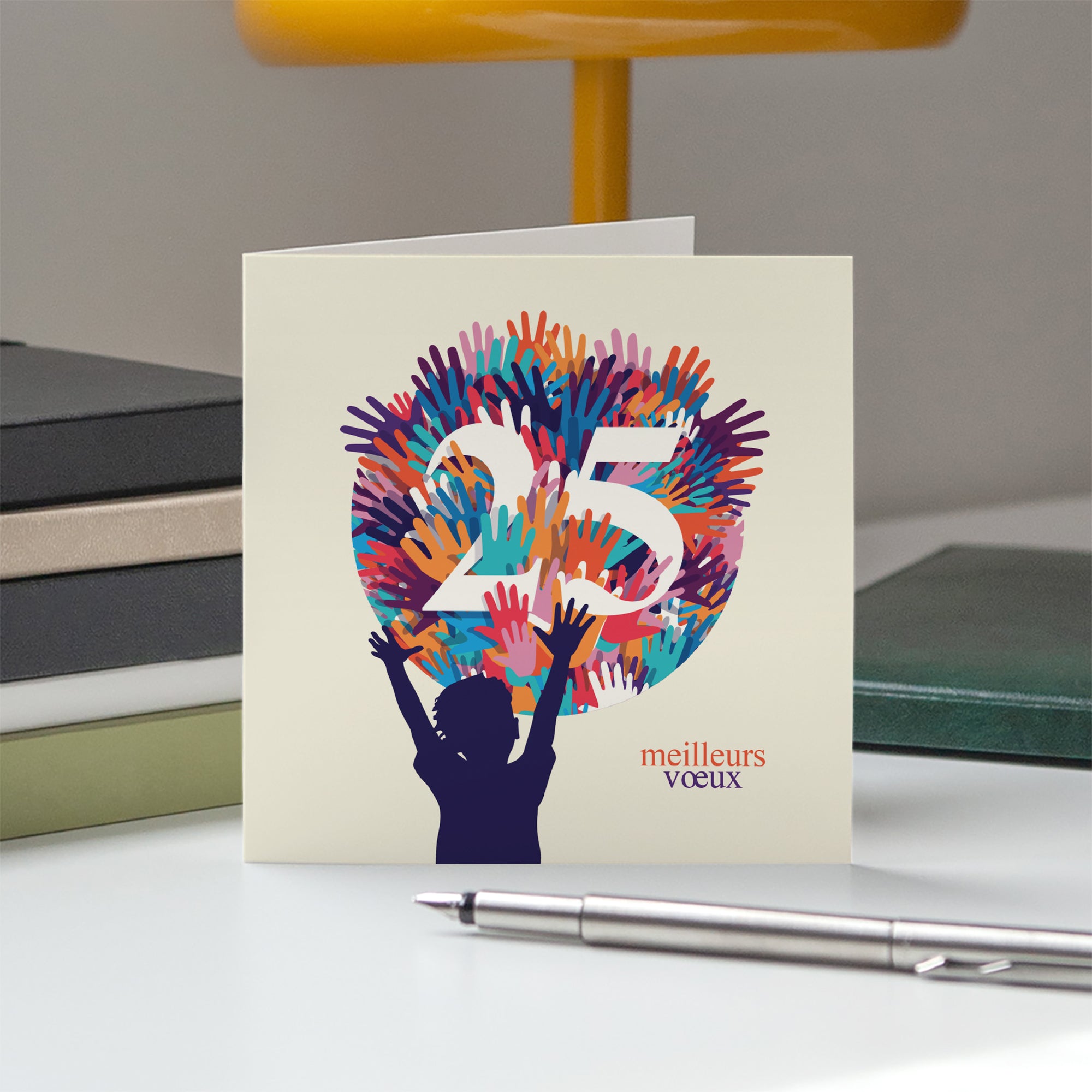 Tous avec moi | Vœux professionnels • Carte de voeux photo N° 5