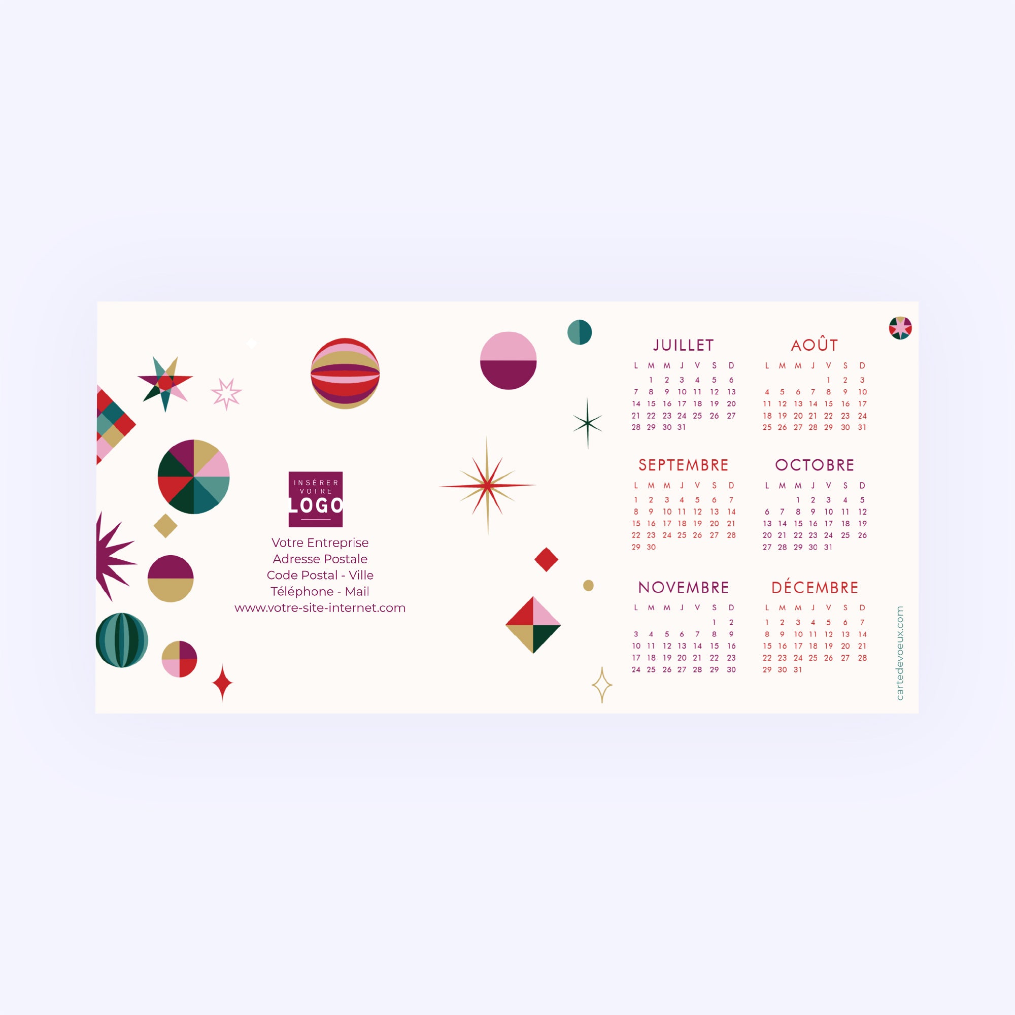 Constellation de Noël | Vœux professionnels • Calendrier professionnel photo N° 3