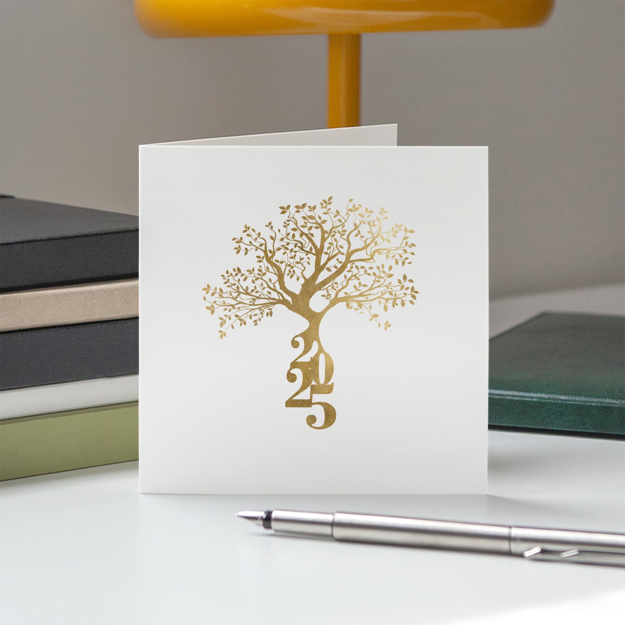 Branches Dorées | Vœux professionnels • Carte de voeux photo N° 5