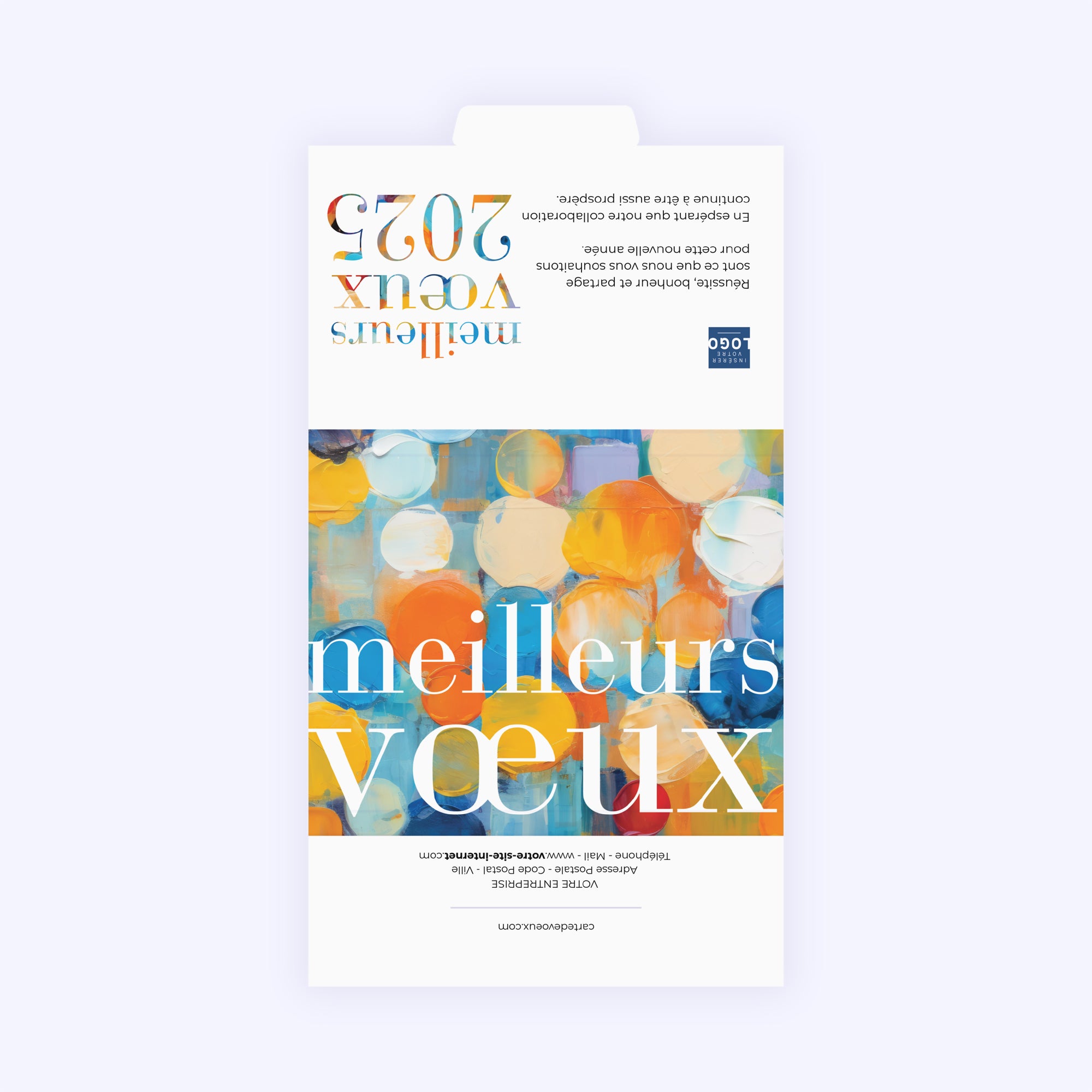 Peinture artistique | Vœux professionnels • Carte chocolats photo N° 3