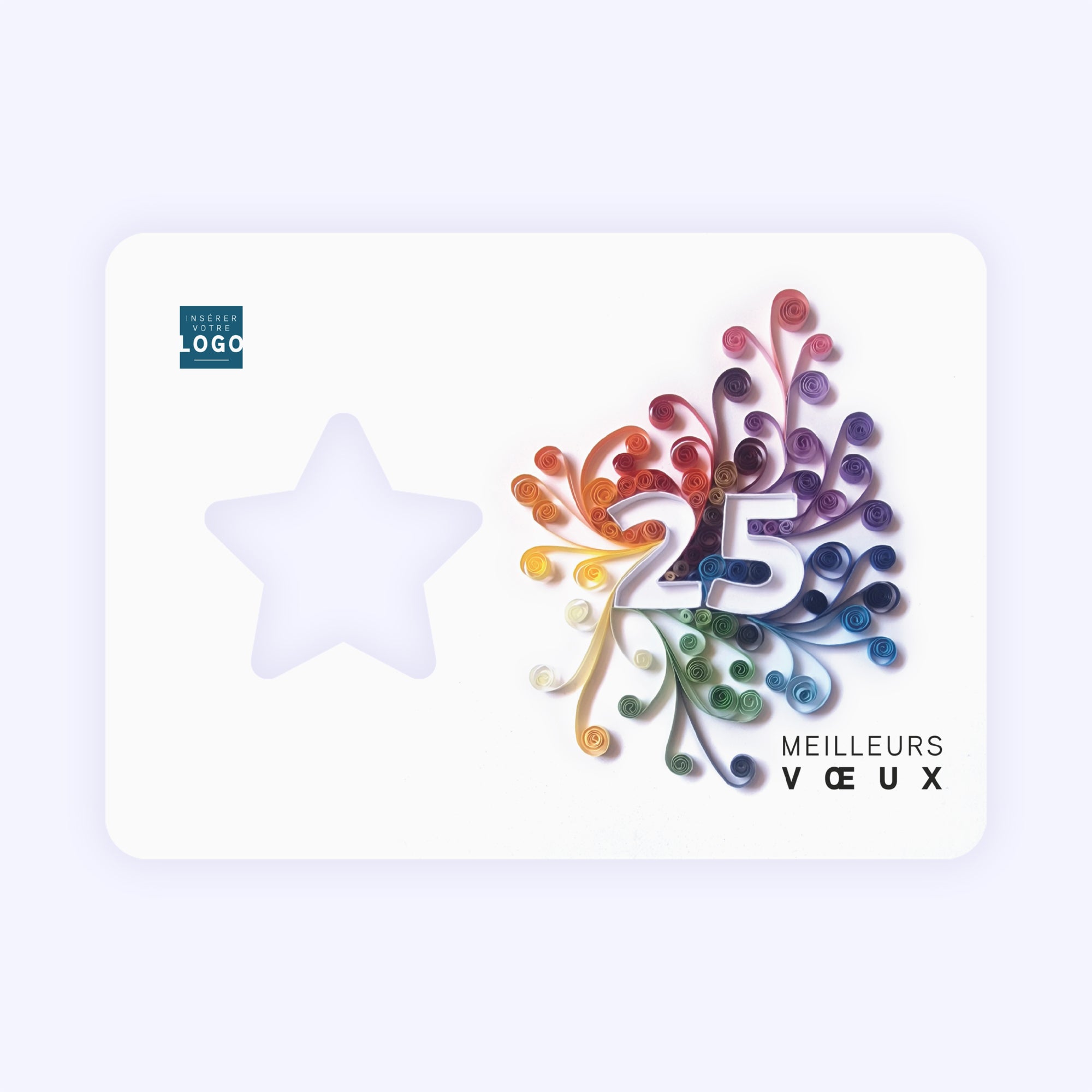 Quilling | Vœux professionnels • Carte de voeux photo N° 1