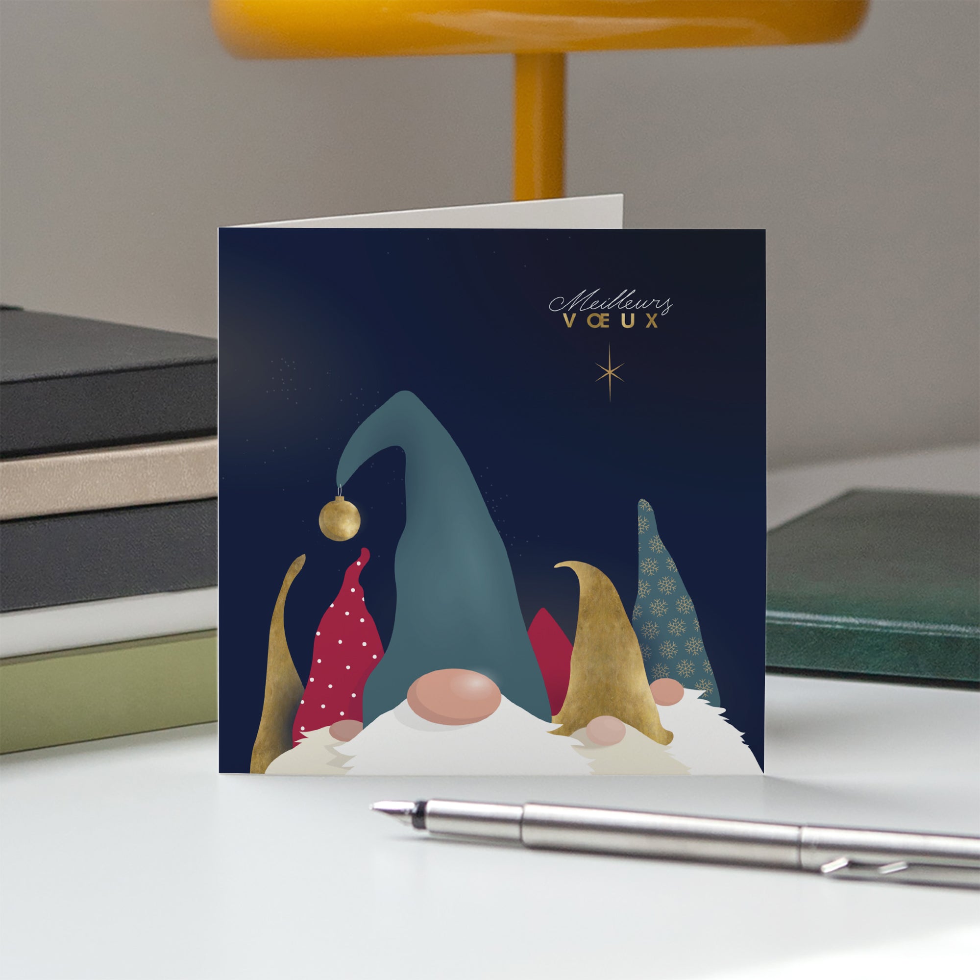 Gnomes de Noël | Vœux professionnels • Carte de voeux photo N° 5