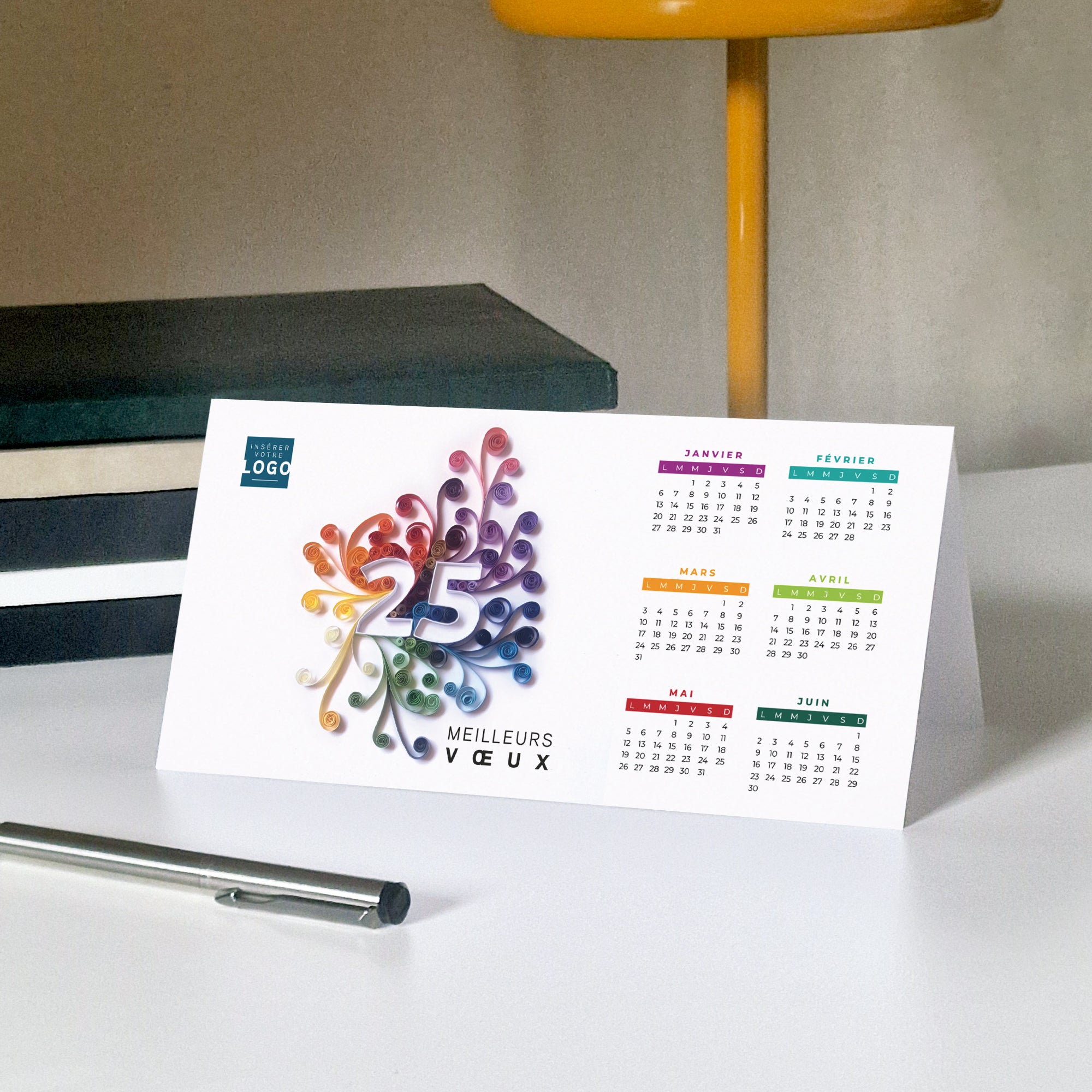 Quilling | Vœux professionnels • Calendrier professionnel photo N° 5