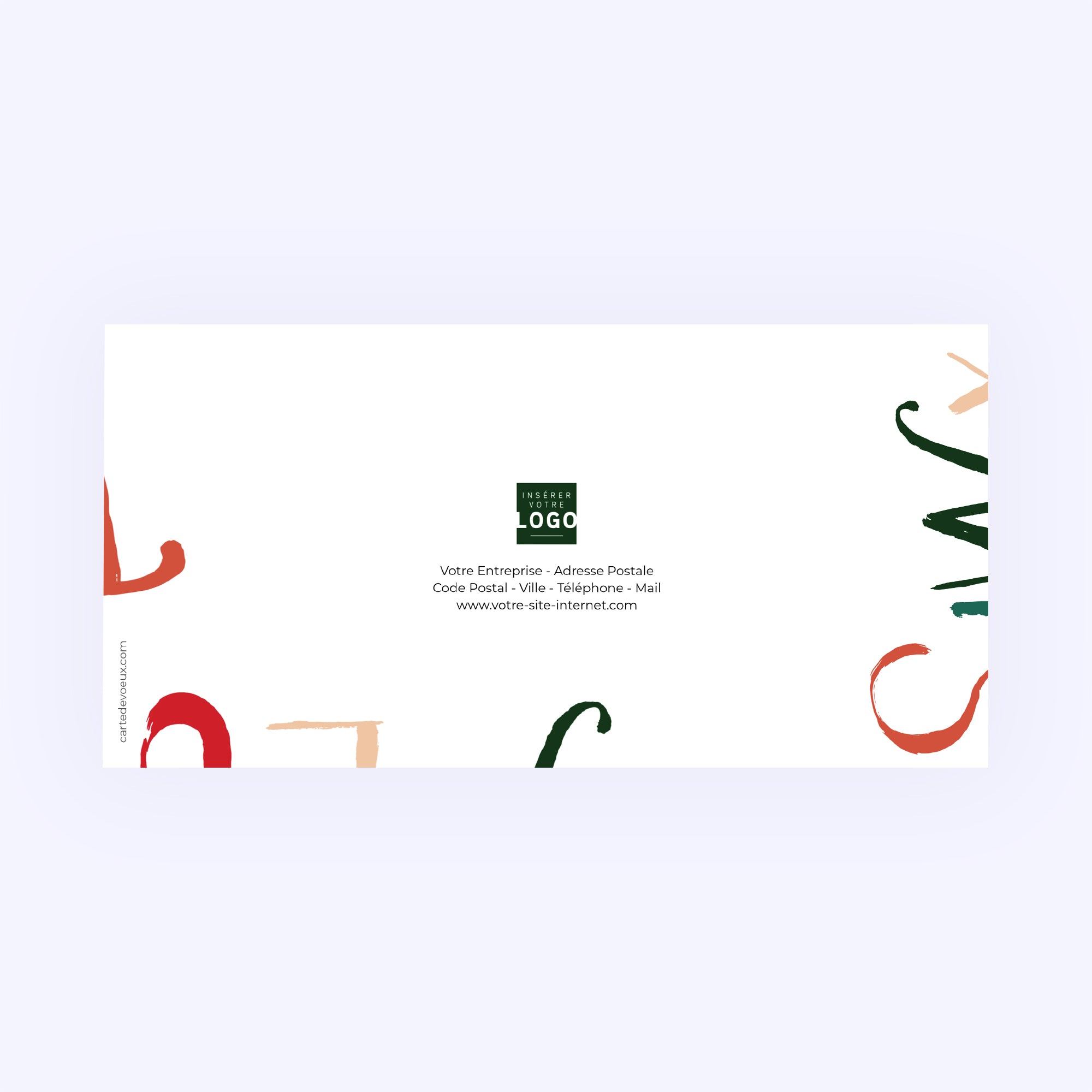 Calligraphie de Noël | Vœux professionnels • Carte de voeux photo N° 3
