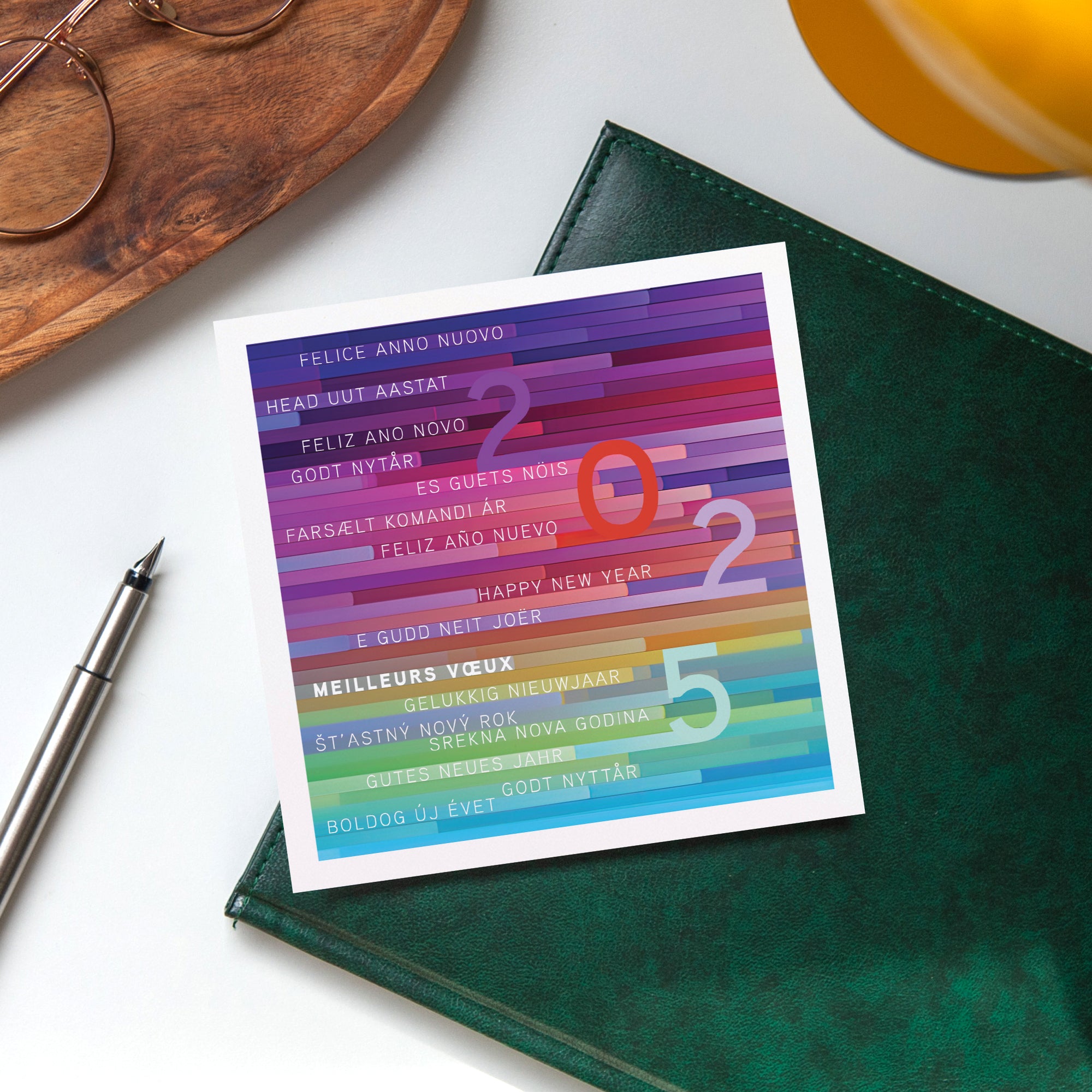 Full color | Vœux professionnels • Carte de voeux photo N° 4