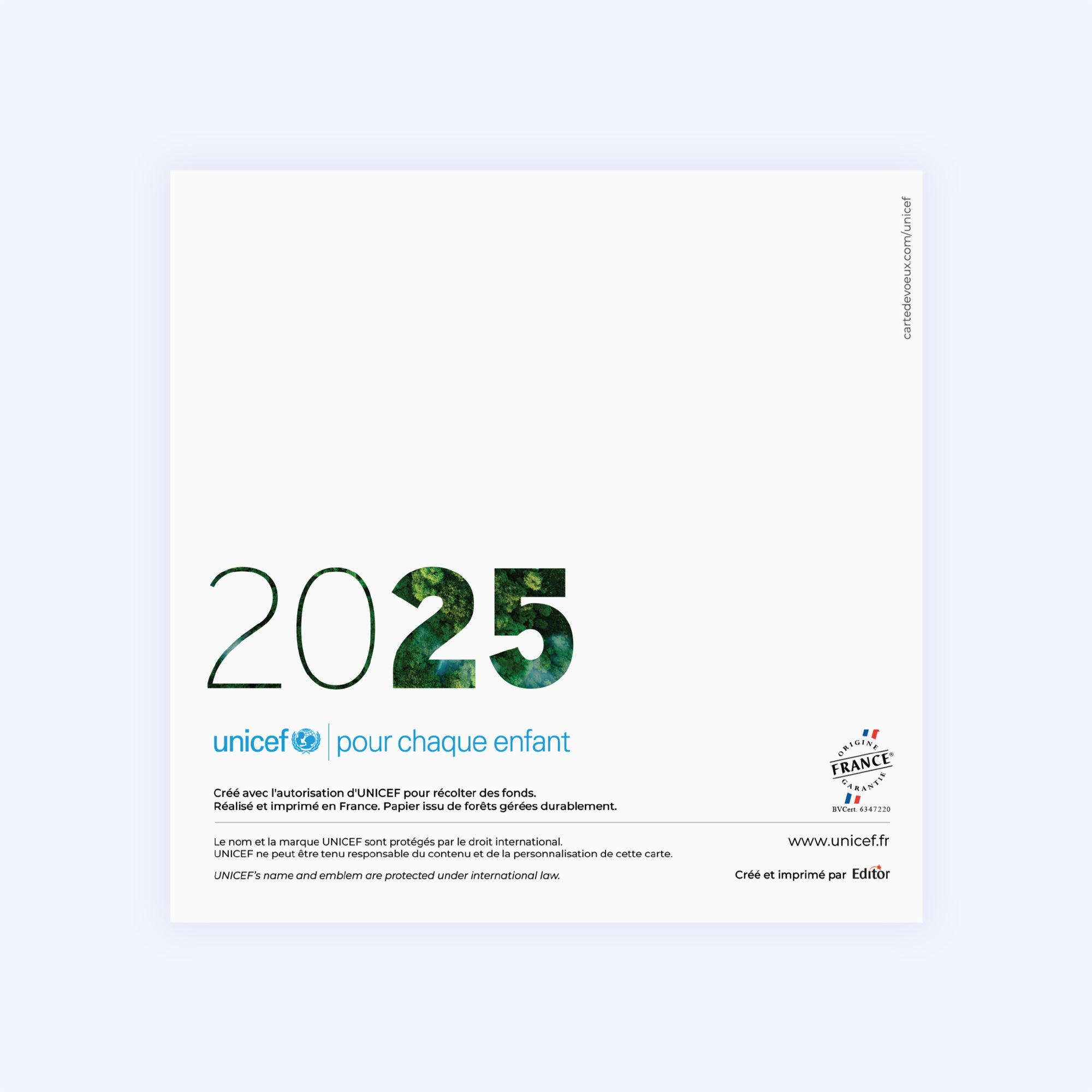 Planète verte | Vœux professionnels • Carte de voeux photo N° 3