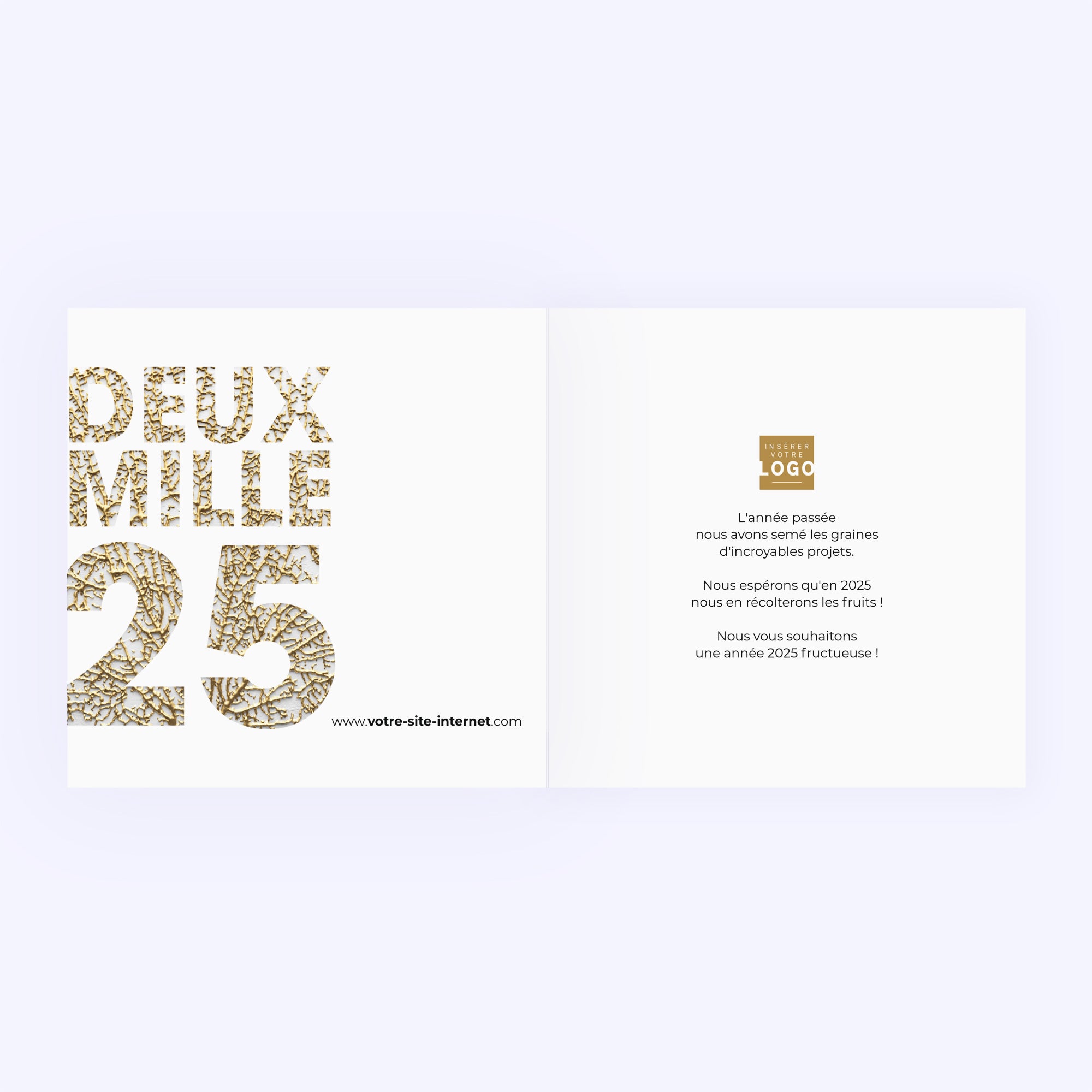 L'arbre d'or | Vœux professionnels • Carte de voeux photo N° 2