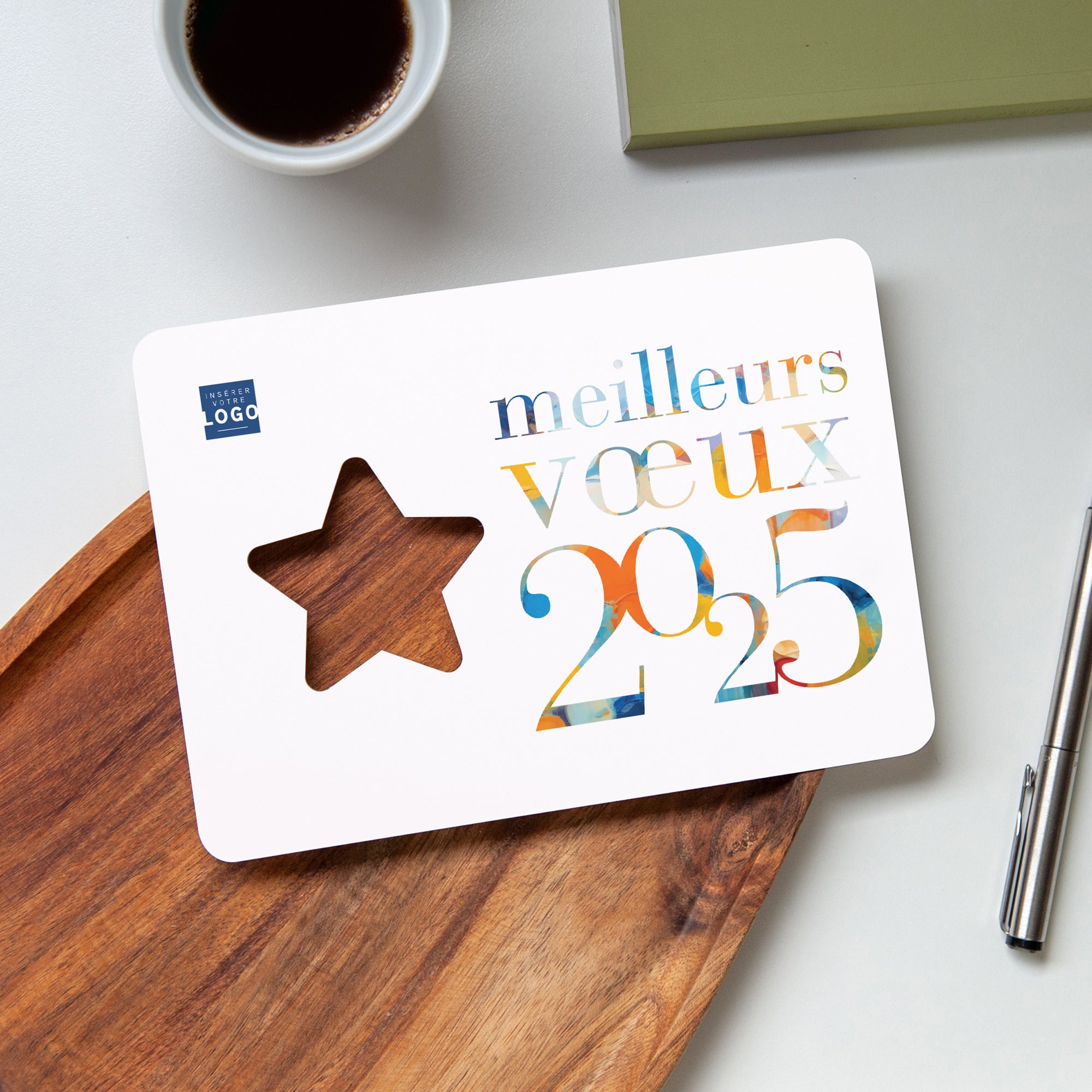 Lettres d'art | Vœux professionnels • Carte de voeux photo N° 4