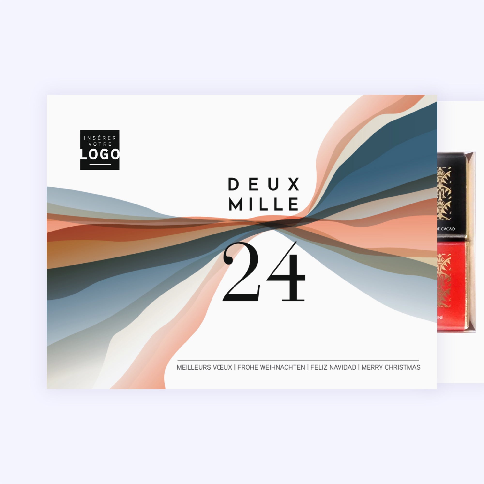 Ondulations Graphiques | Vœux professionnels • Boite chocolat personnalisée • Maxim's de Paris photo N° 1