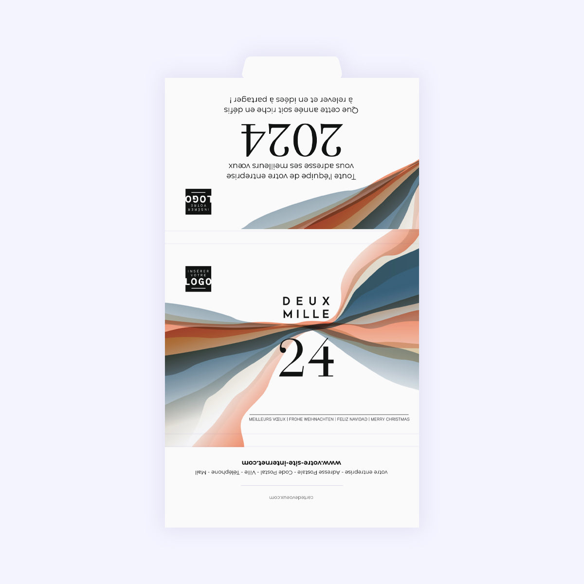 Ondulations Graphiques | Vœux professionnels • Carte chocolats photo N° 3