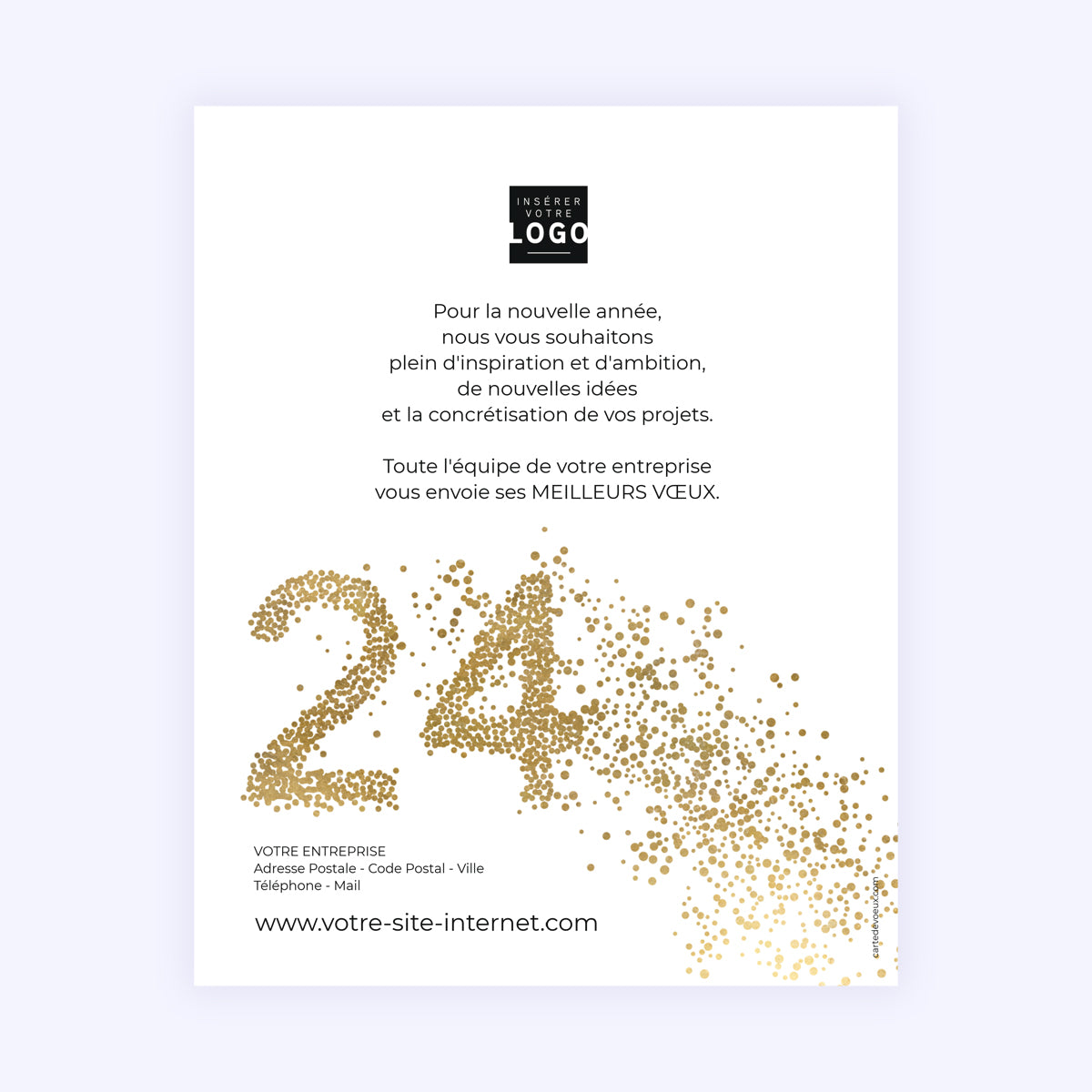 Effets Scintillants | Vœux professionnels • Carte virtuelle • eCard Image photo N° 1