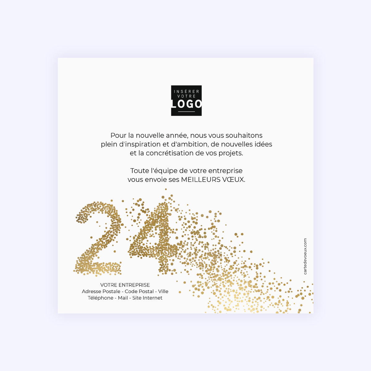 Effets Scintillants | Vœux professionnels • Carte de voeux photo N° 2