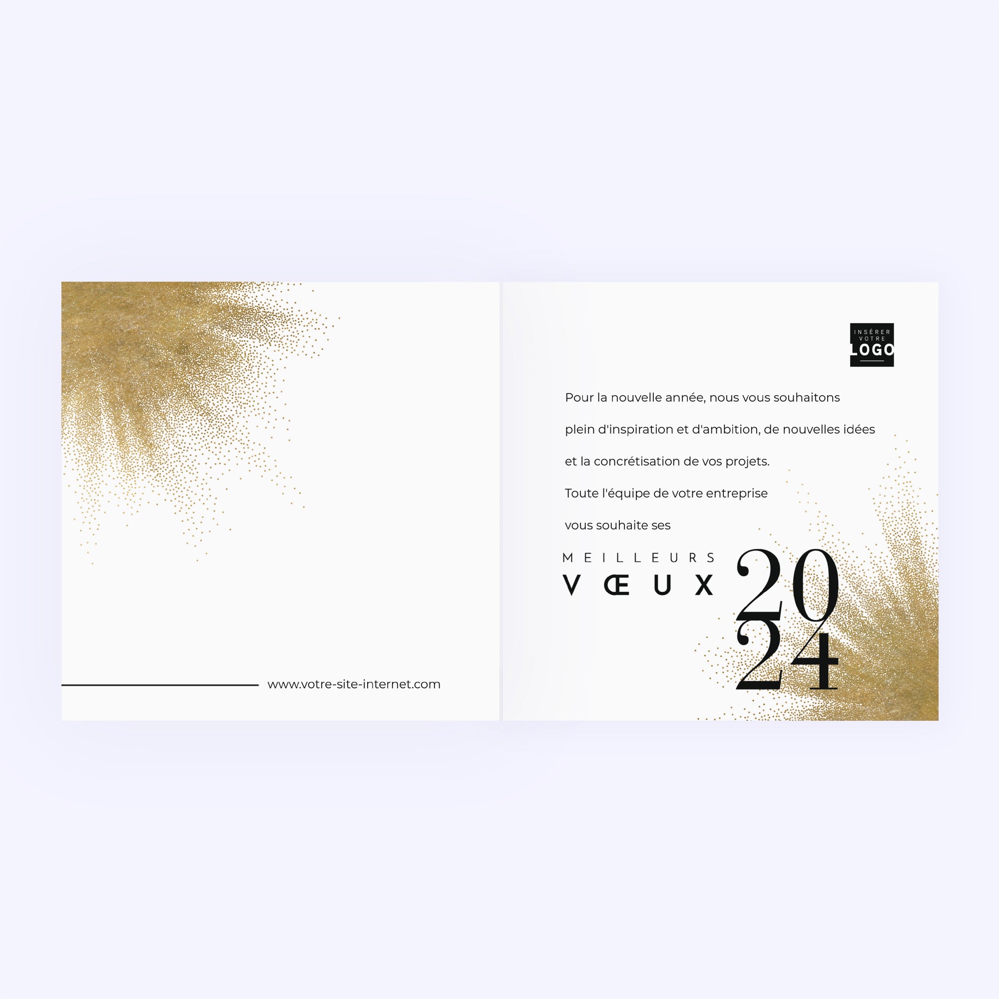 Touche Dorée | Vœux professionnels • Carte de voeux photo N° 2