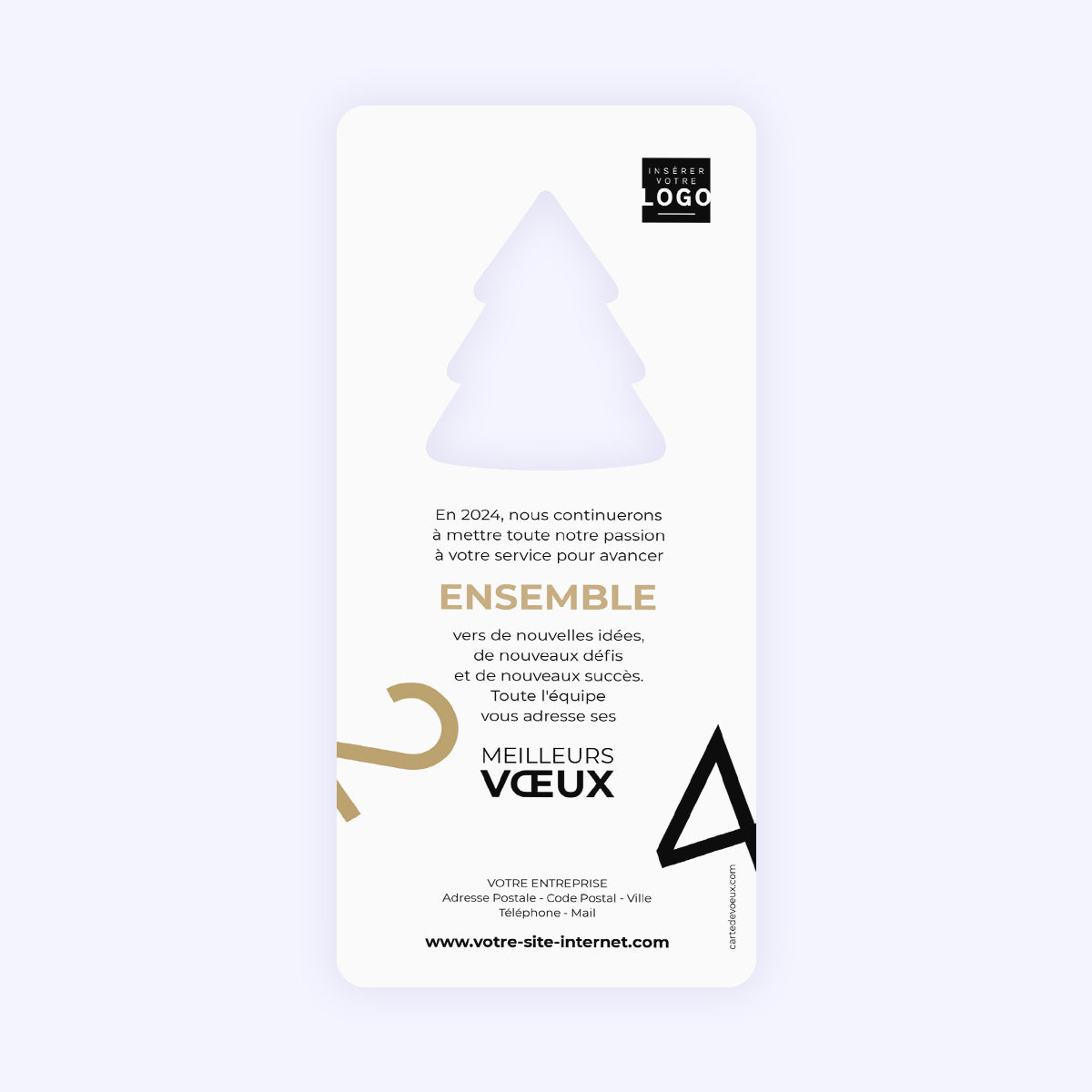 Effets de Style | Vœux professionnels • Carte premium photo N° 2
