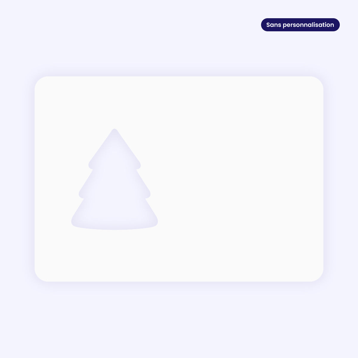 Bicolore | Vœux professionnels • Carte de voeux dorure • Horizontal sapin photo N° 3