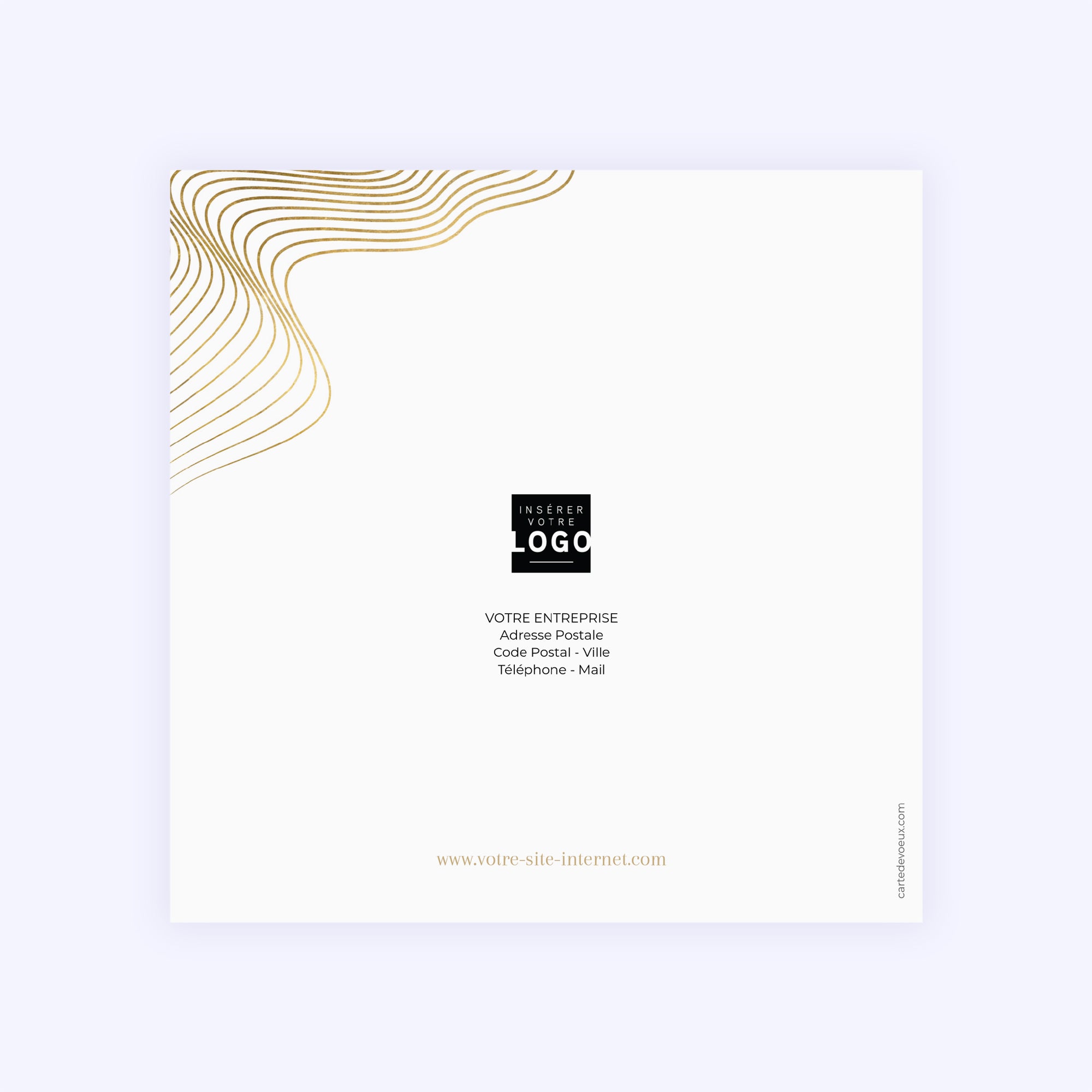 Joyeuses Vibrations | Vœux professionnels • Carte de voeux • Carré double photo N° 3